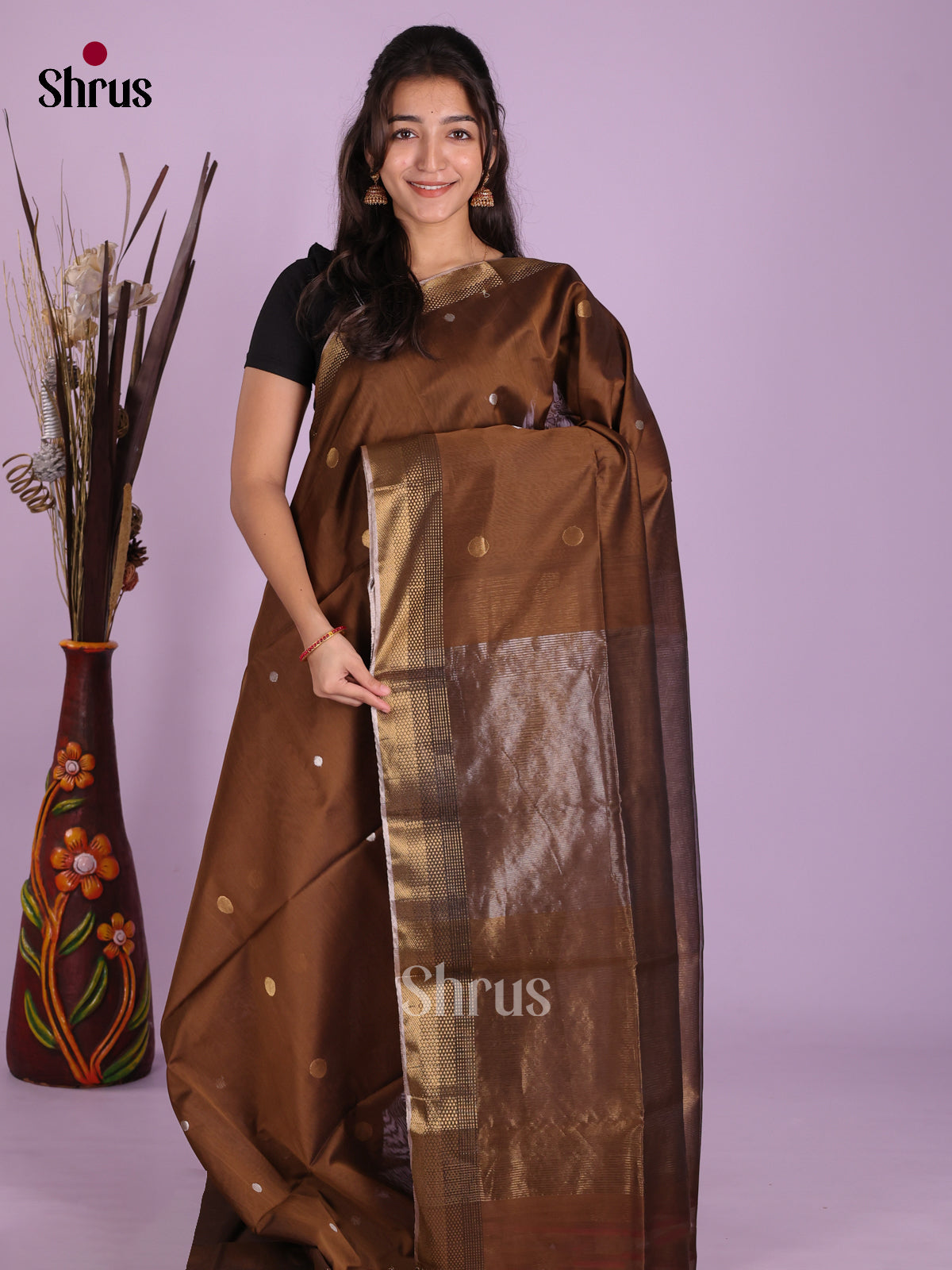 DKS12811 - Maheshwari silkcotton Saree - Shop on Shrus.com