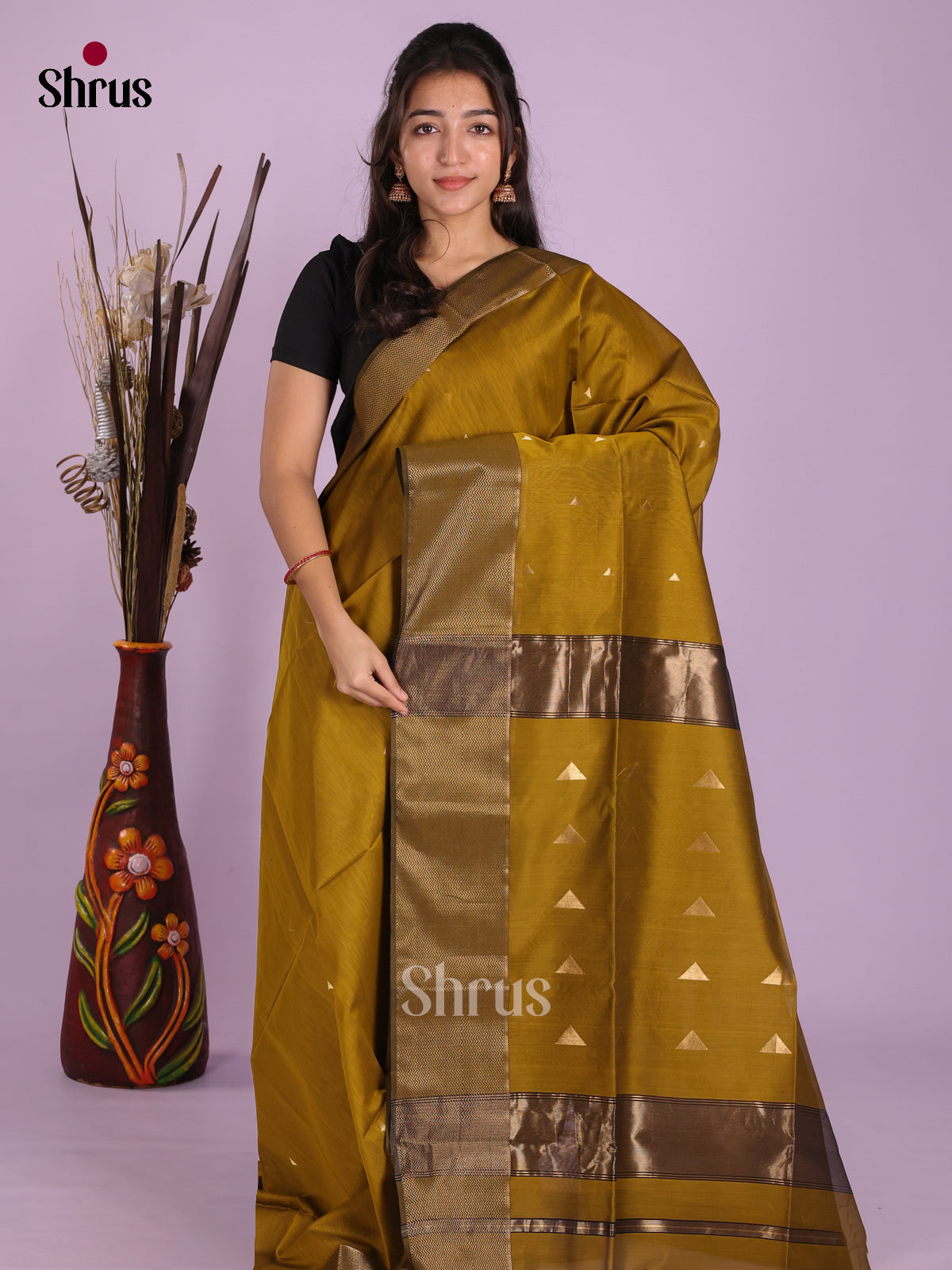 DKS12824 - Maheshwari silkcotton Saree