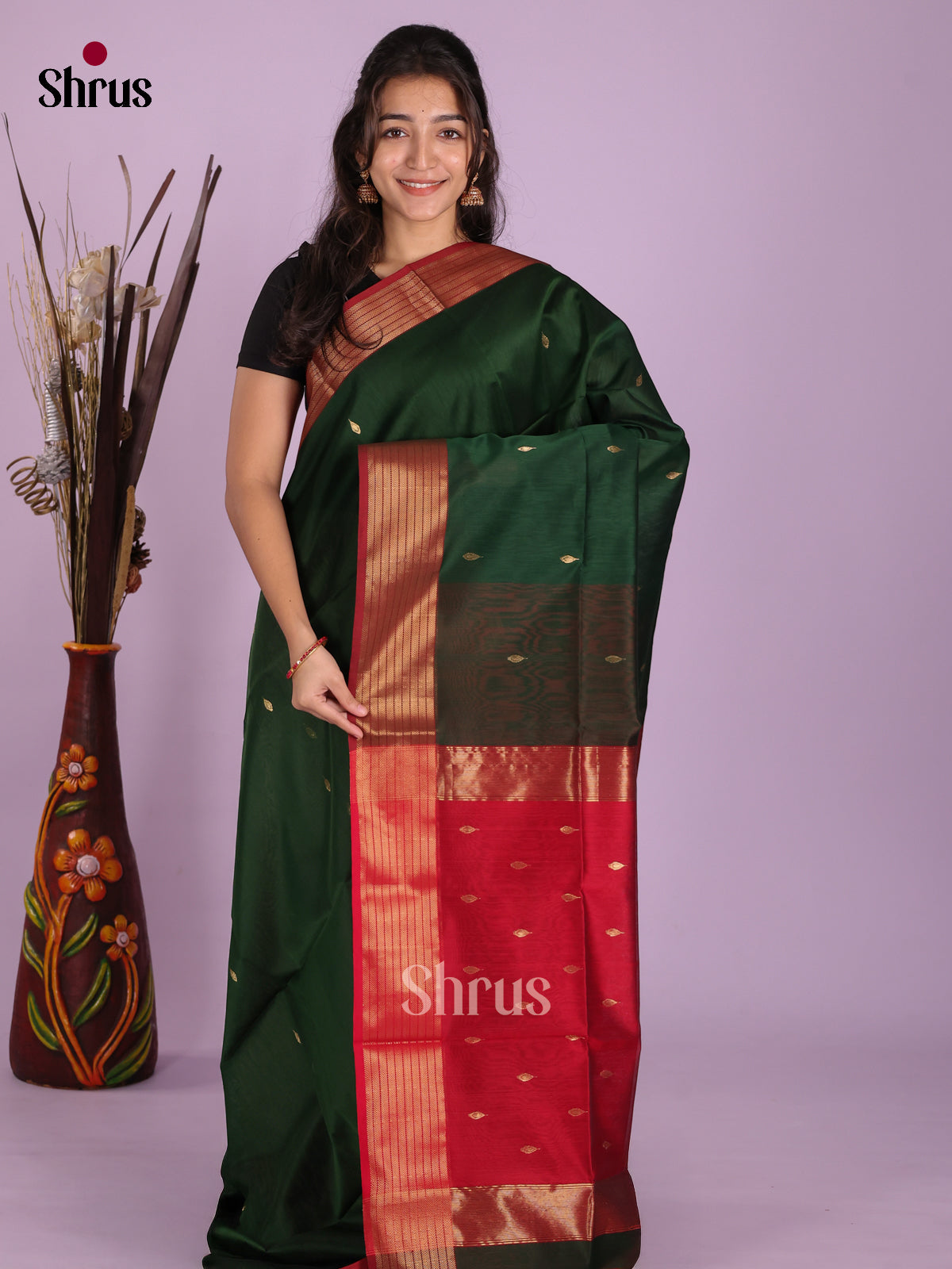 DKS12834 - Maheshwari silkcotton Saree