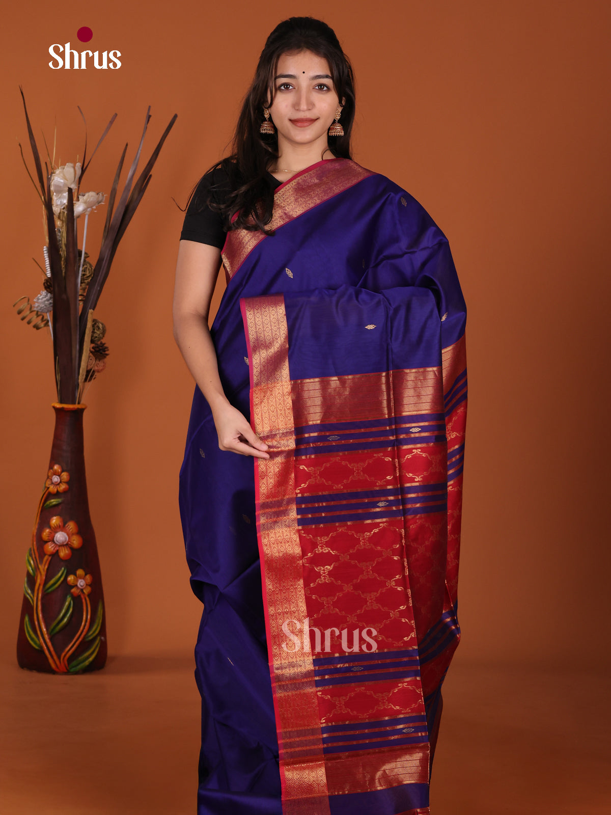 DKS12857 - Maheshwari silkcotton Saree