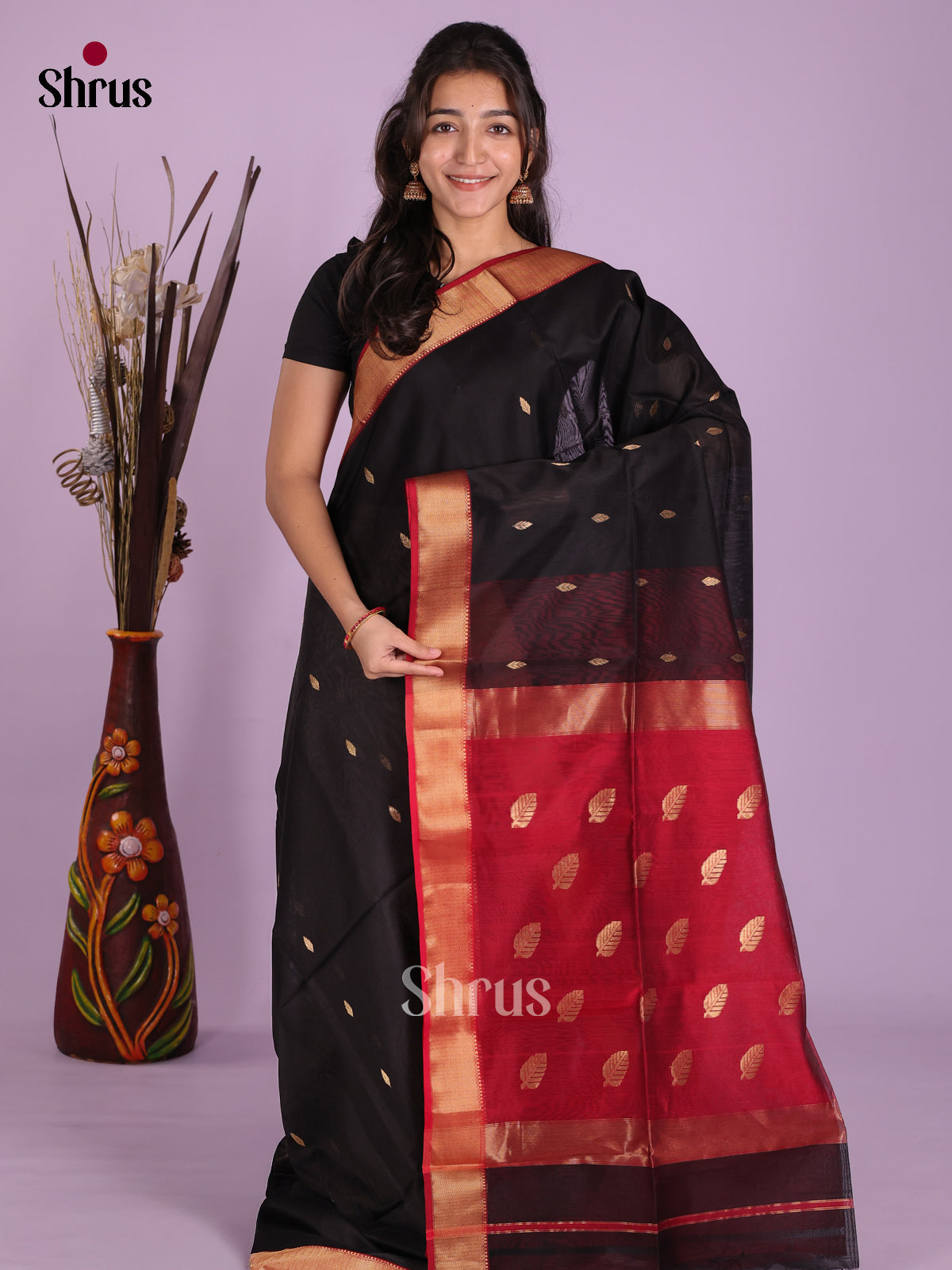 DKS12861 - Maheshwari silkcotton Saree - Shop on Shrus.com