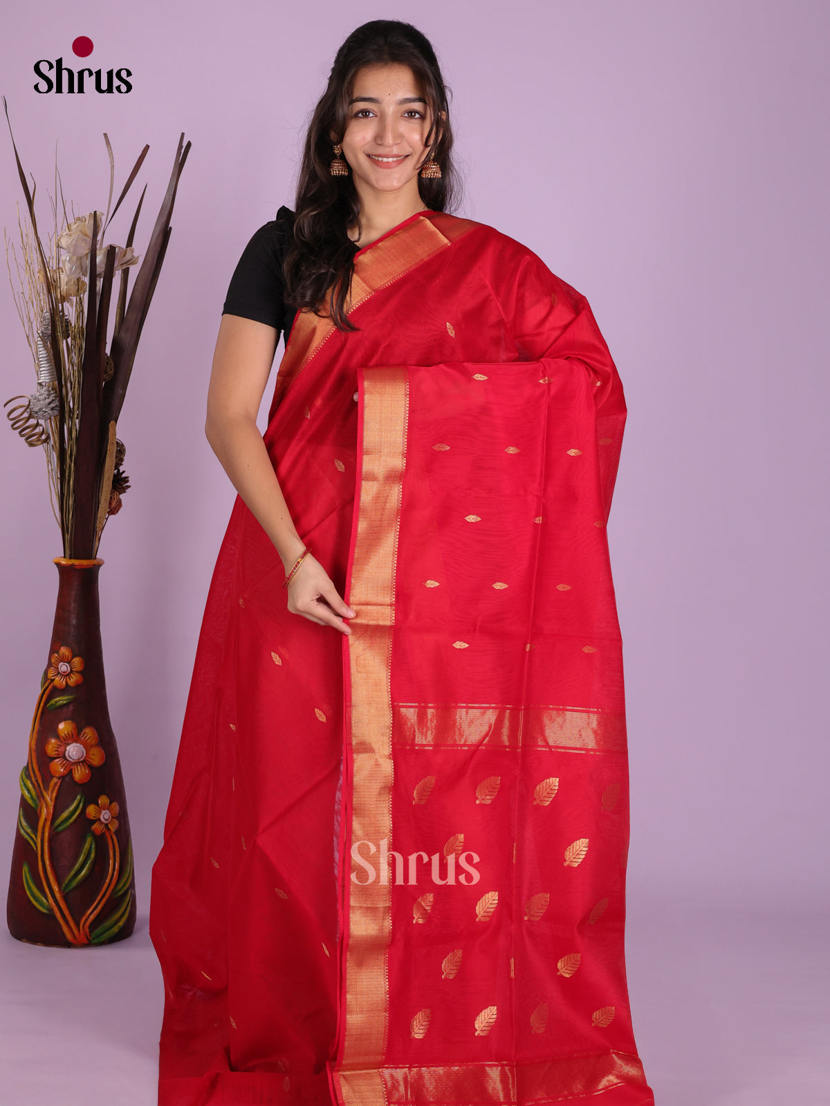 DKS12864 - Maheshwari silkcotton Saree