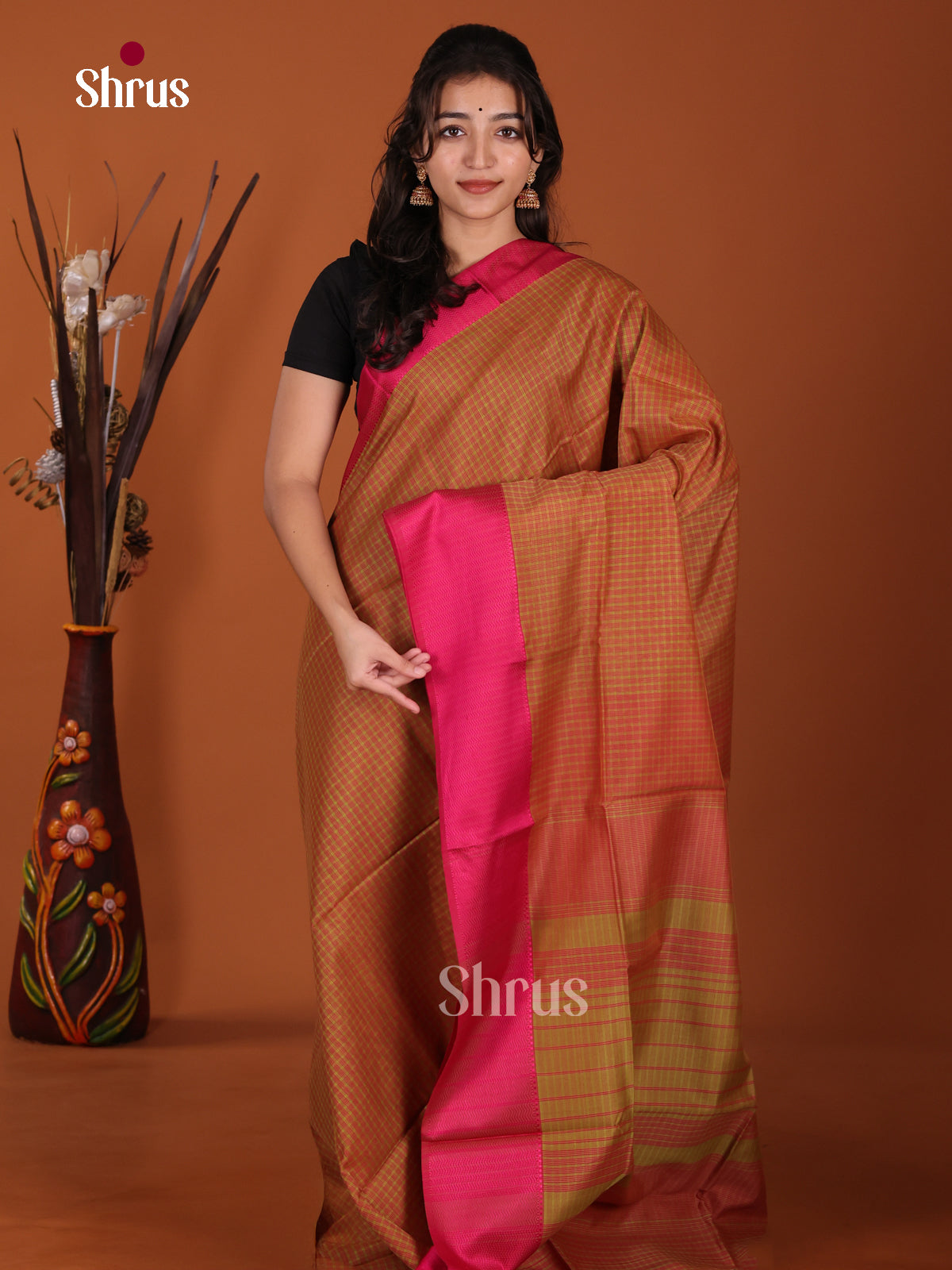 DKS12886 - Maheshwari silkcotton Saree