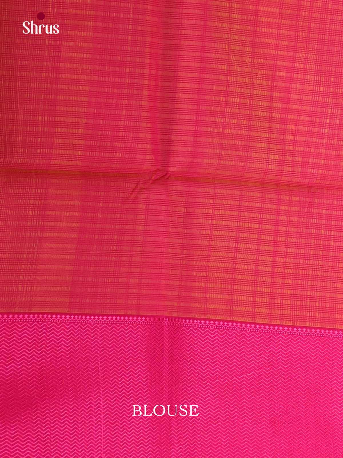 Bright Mustard & Pink Maheshwari silkcotton Saree with checkered pattern