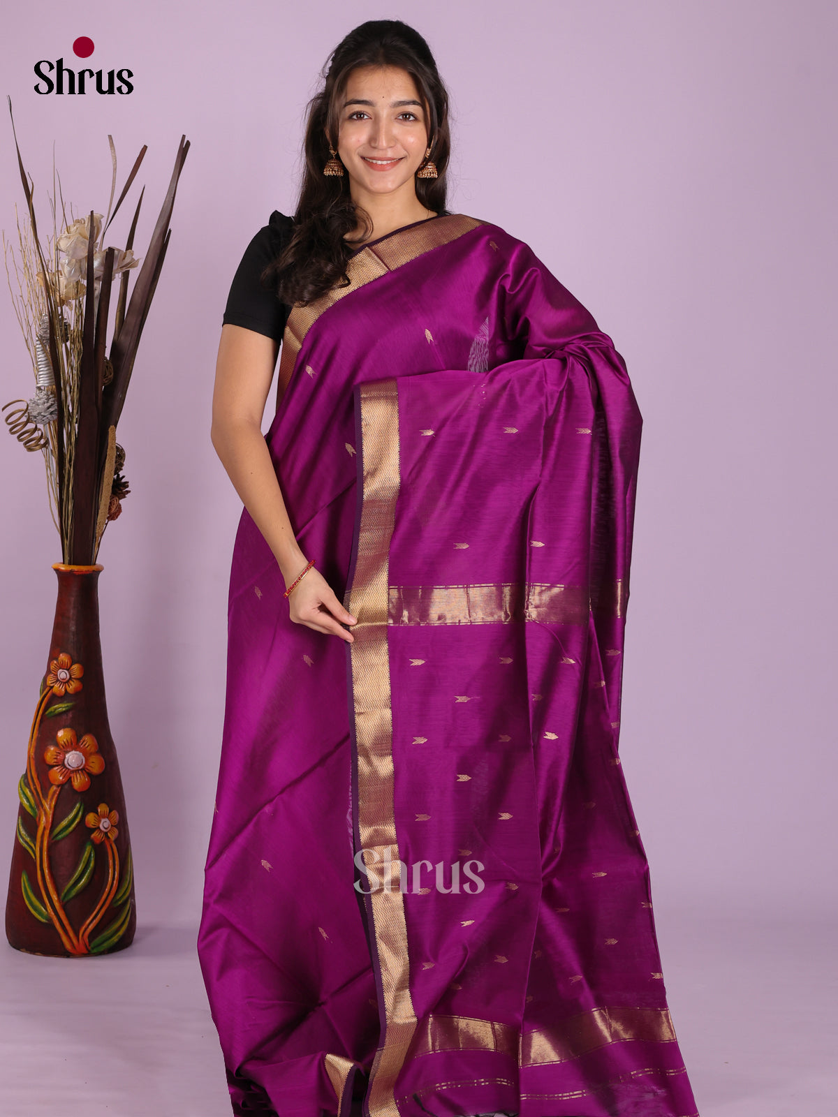 DKS12895 - Maheshwari silkcotton Saree