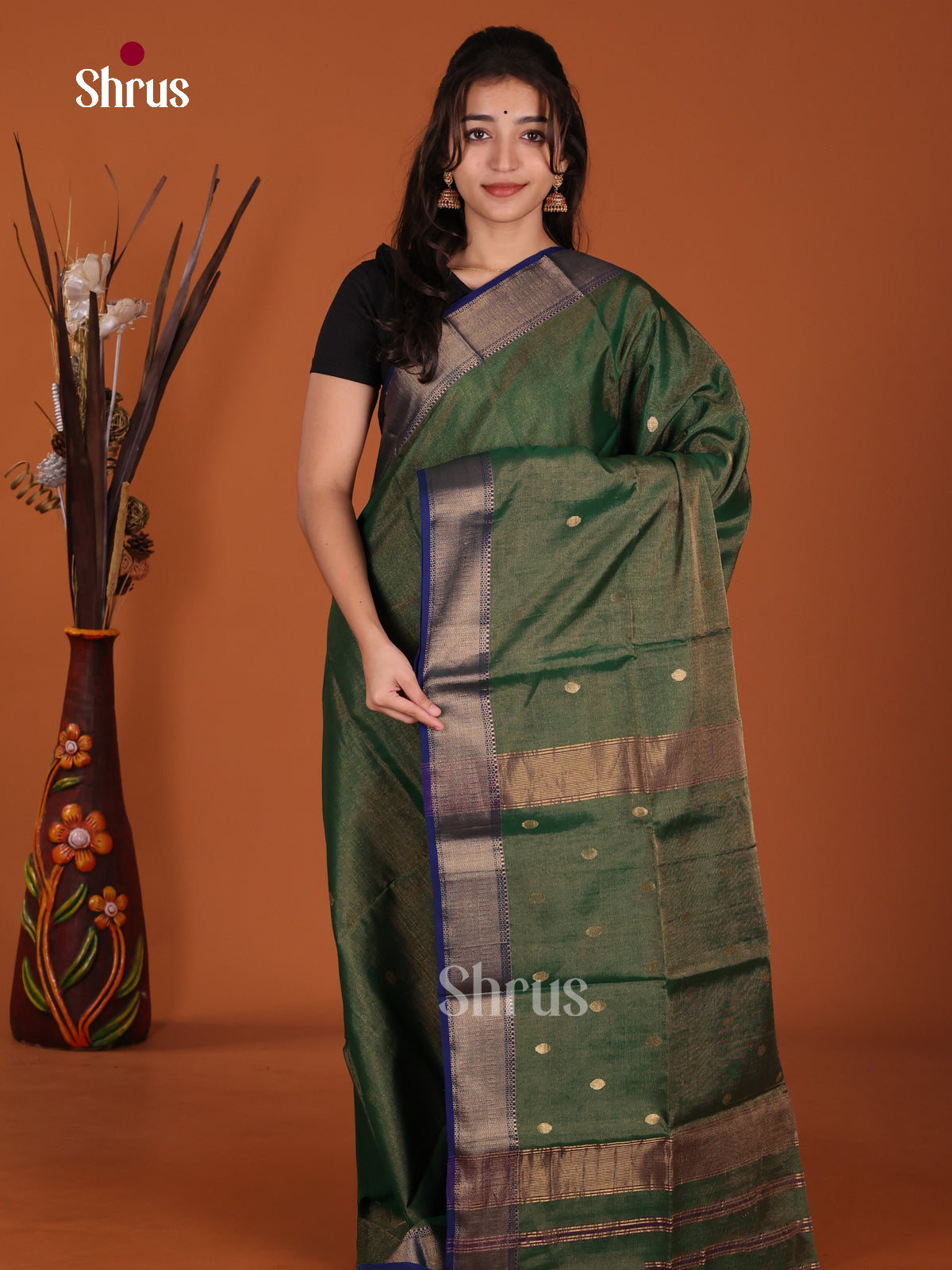 DKS12902 - Maheshwari silkcotton Saree