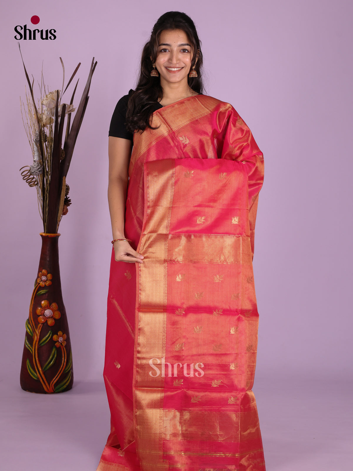 DKS12917 - Maheshwari silkcotton Saree - Shop on Shrus.com