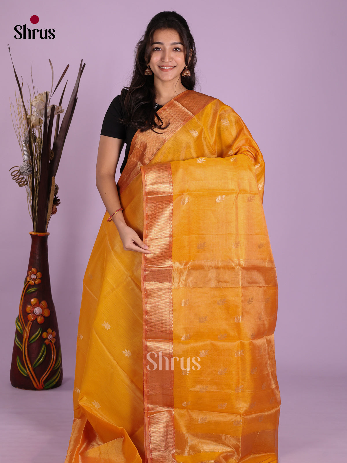 DKS12919 - Maheshwari silkcotton Saree - Shop on Shrus.com