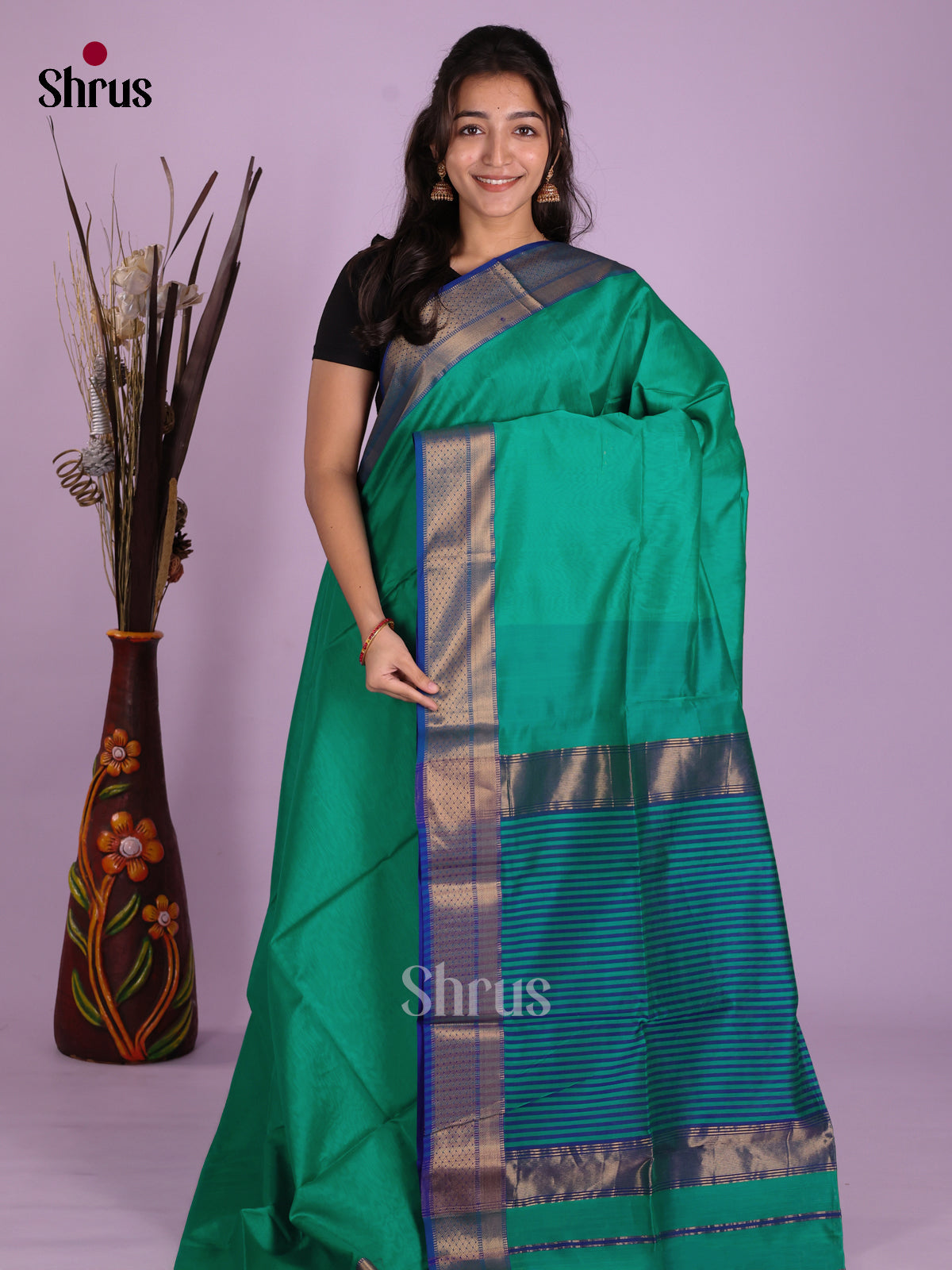 DKS12923 - Maheshwari silkcotton Saree