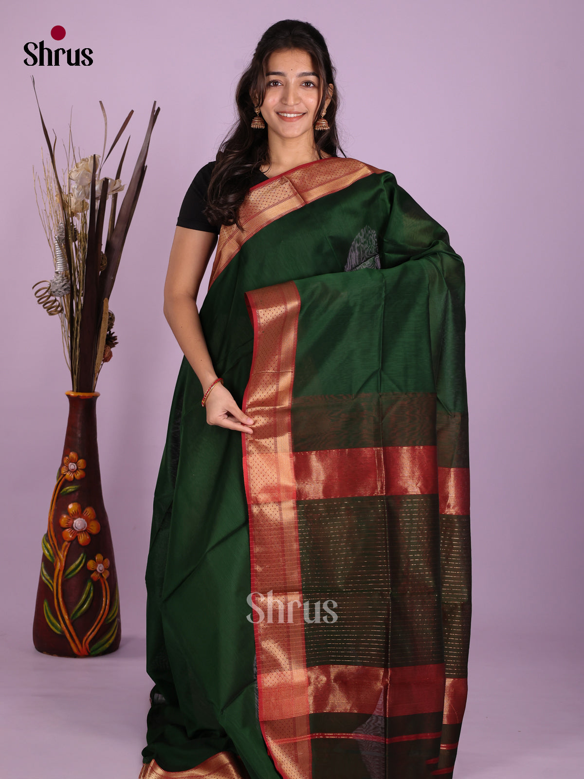 DKS12926 - Maheshwari silkcotton Saree