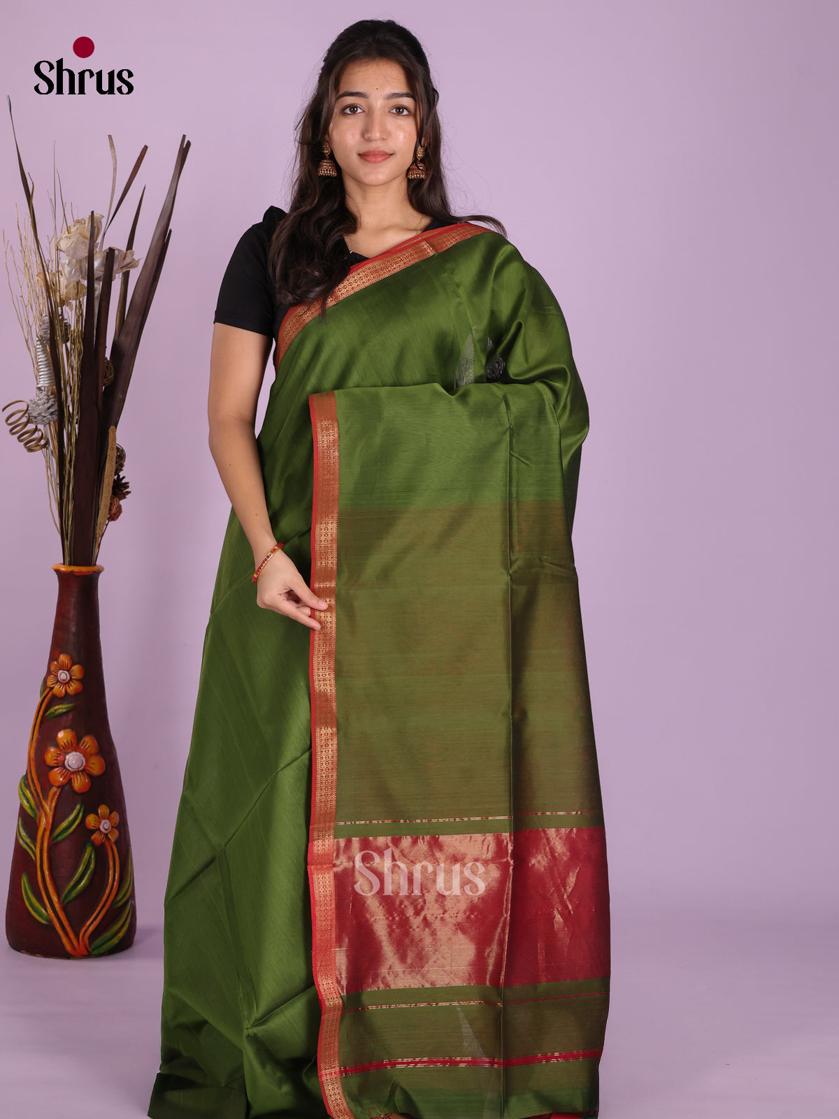 DKS12929 - Maheshwari silkcotton Saree