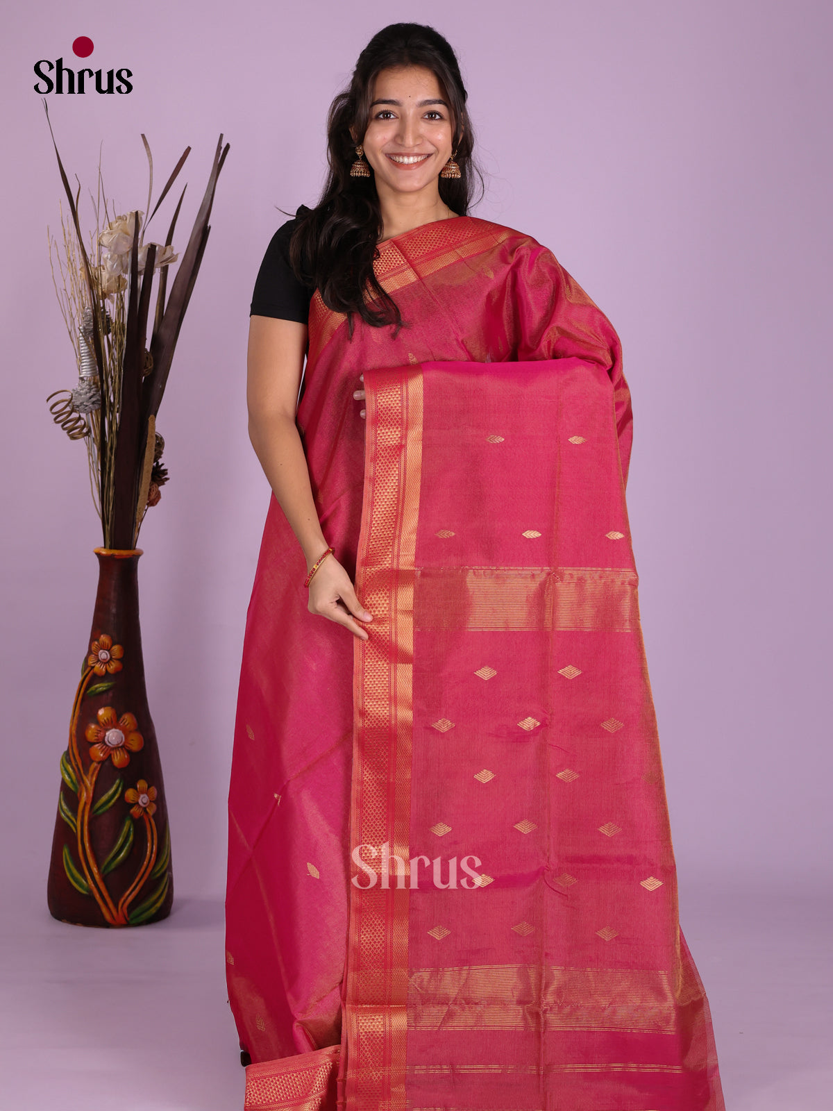 DKS12933 - Maheshwari silkcotton Saree