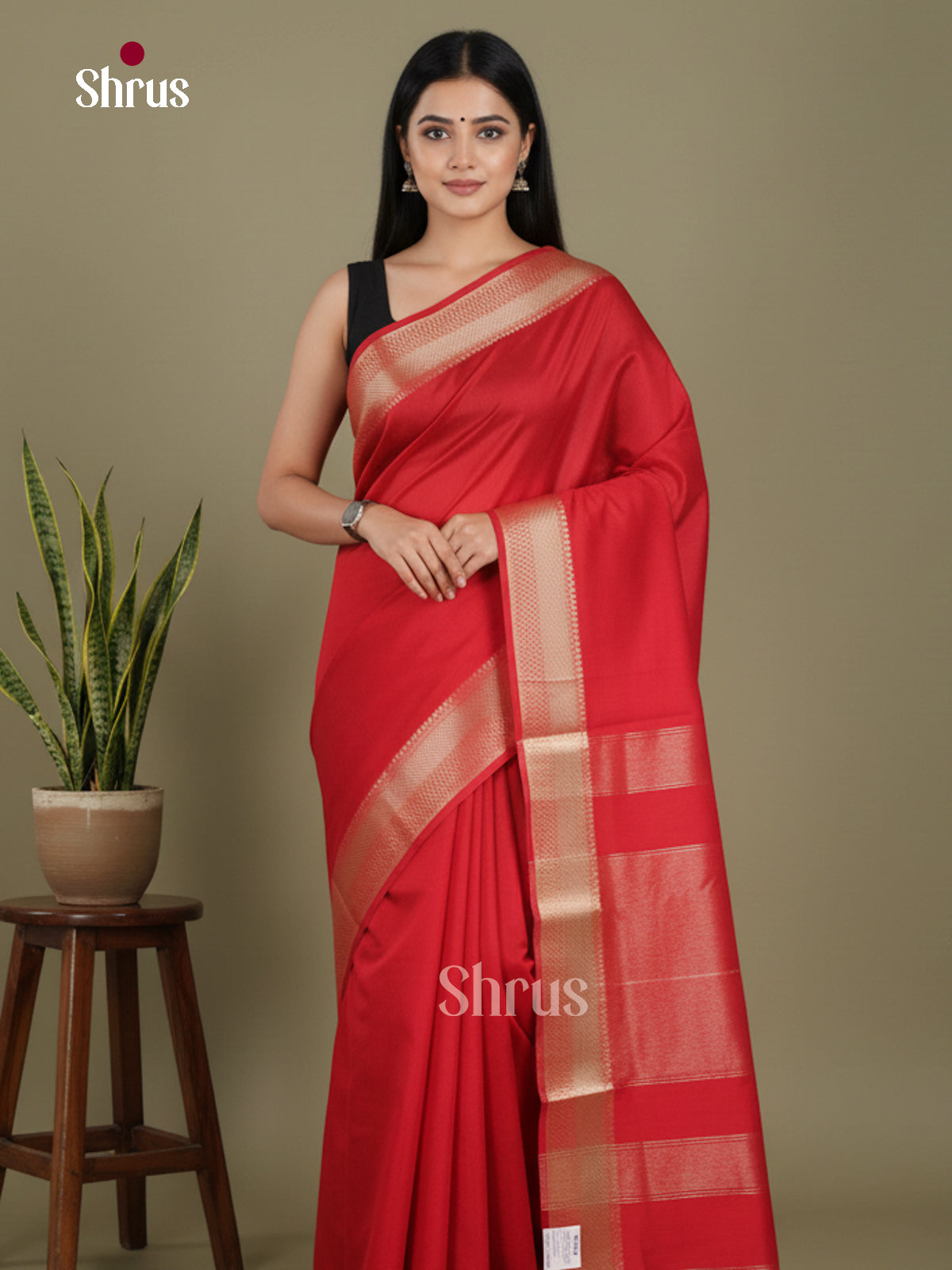 Red - Art Maheshwari Saree