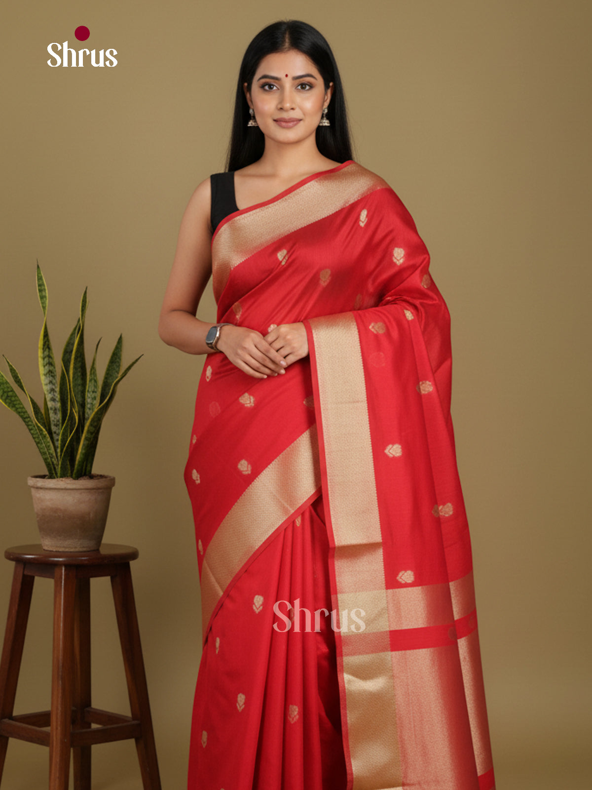 Red - Art Maheshwari Saree