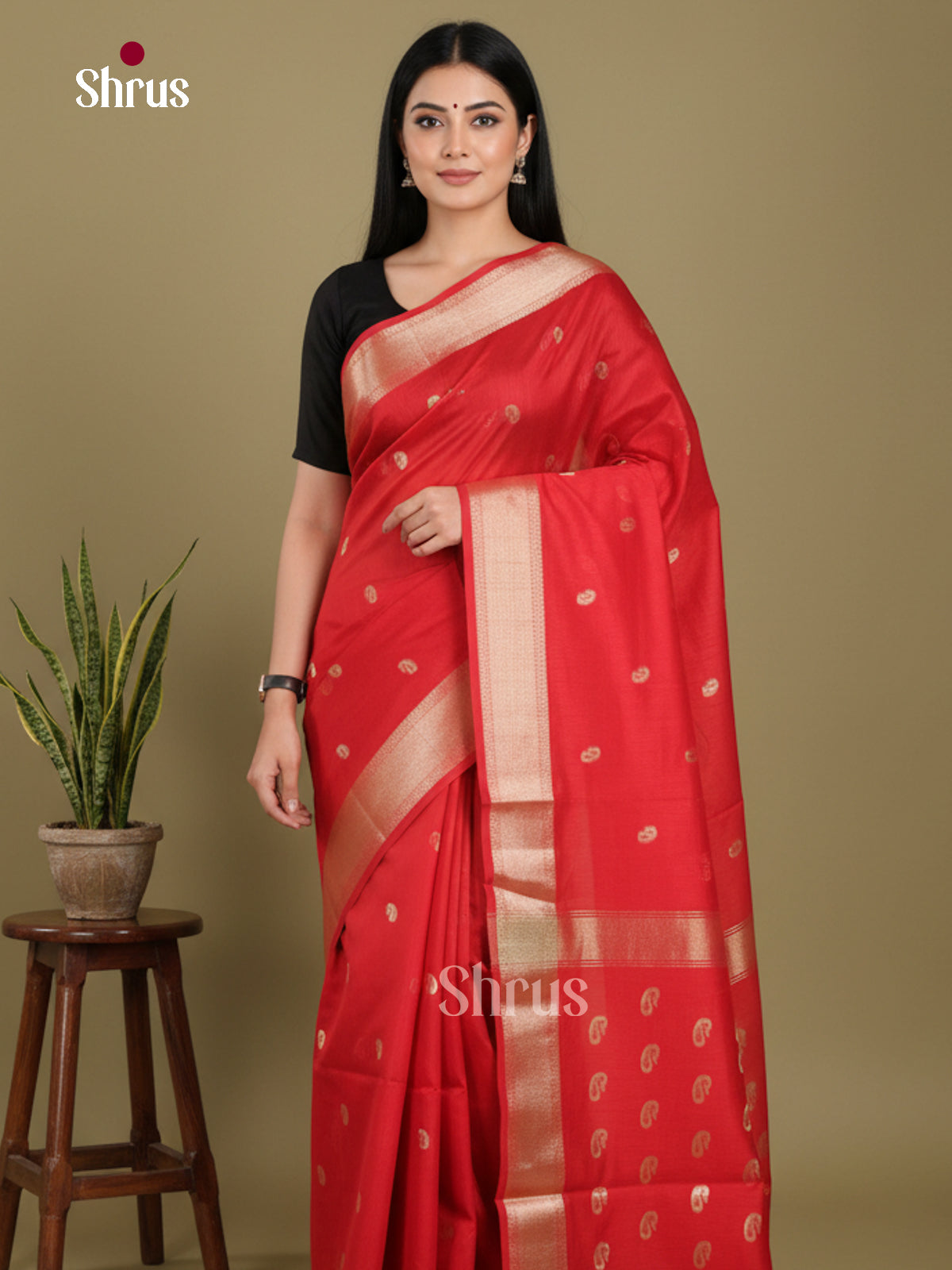 Red - Art Maheshwari Saree