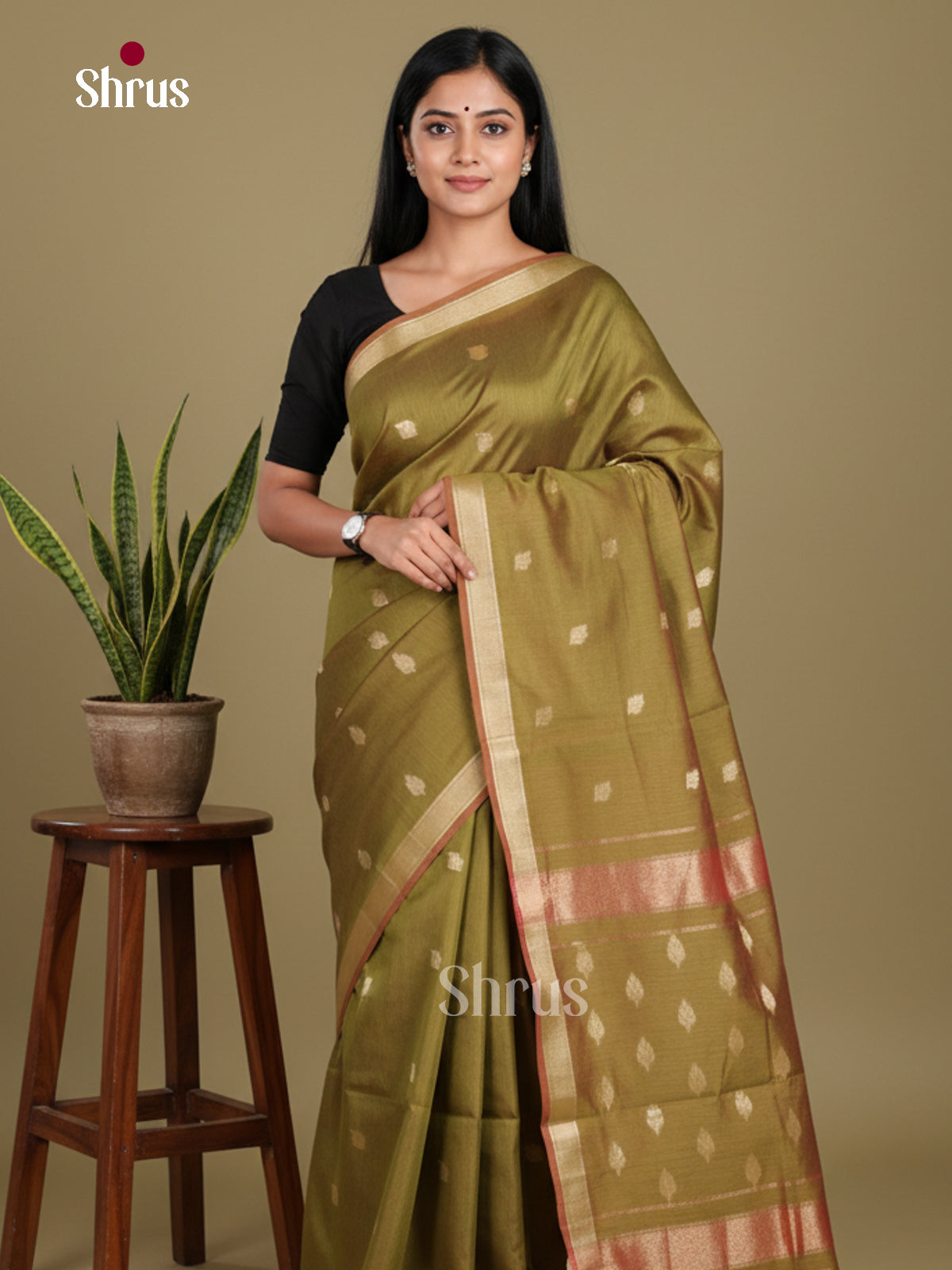 Olive Green - Art Maheshwari Saree