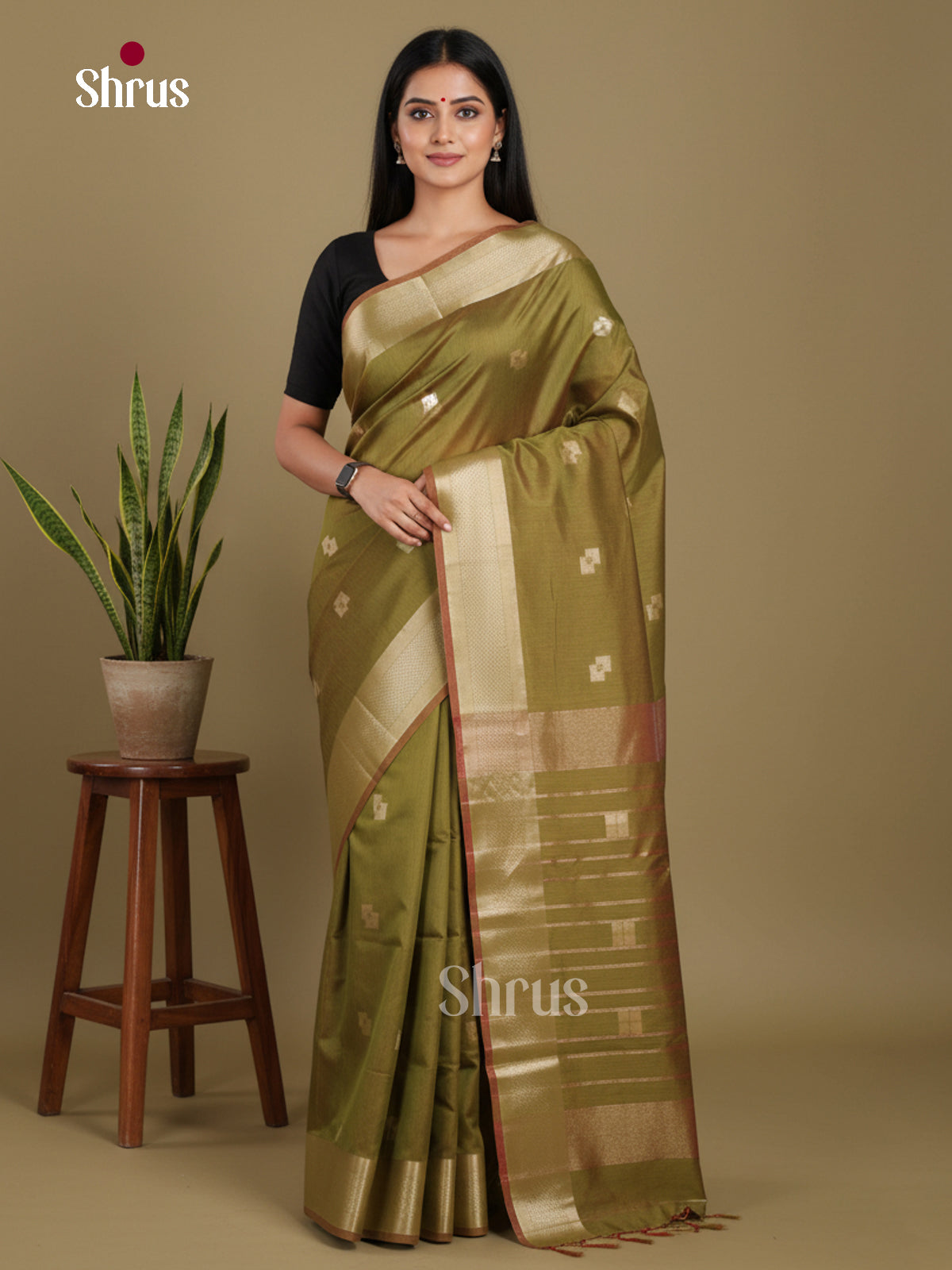 Olive Green - Art Maheshwari Saree