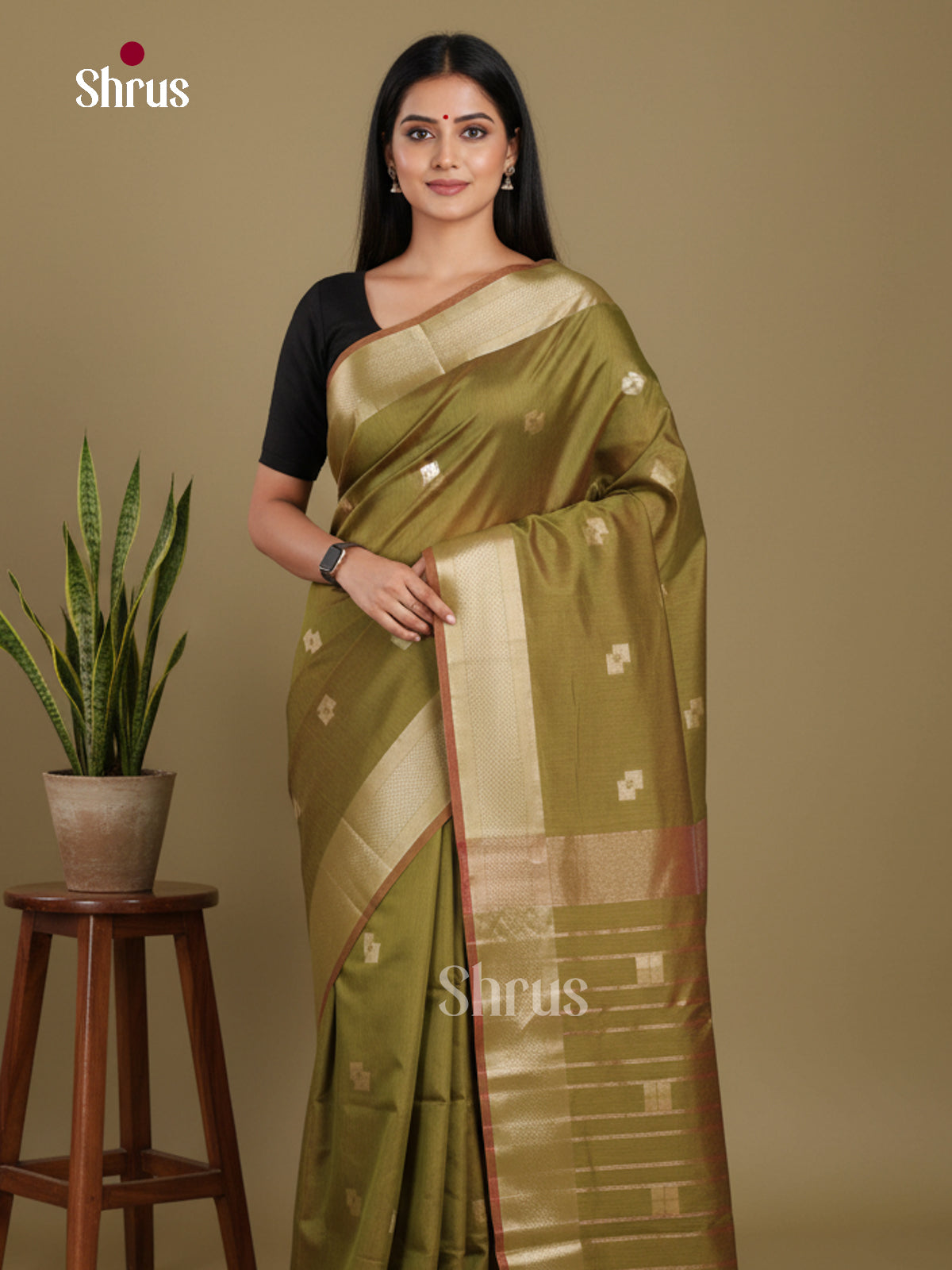 Olive Green - Art Maheshwari Saree