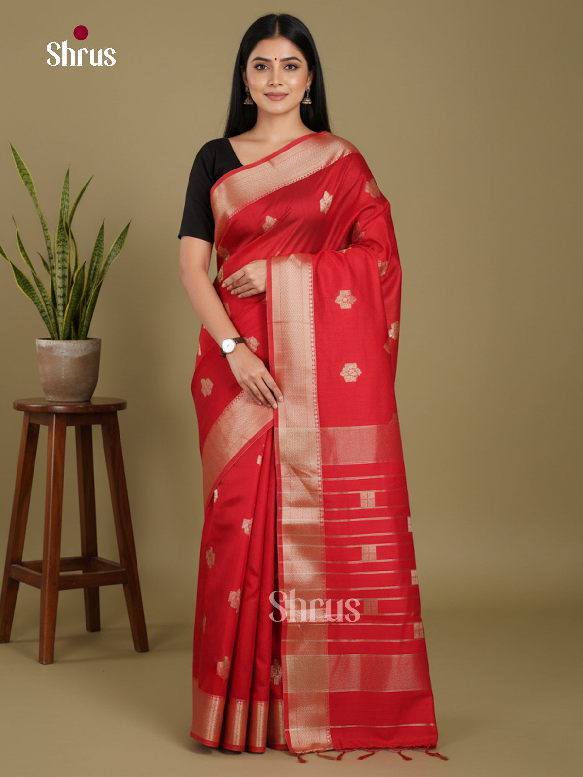 Red - Art Maheshwari Saree - Shop on Shrus.com