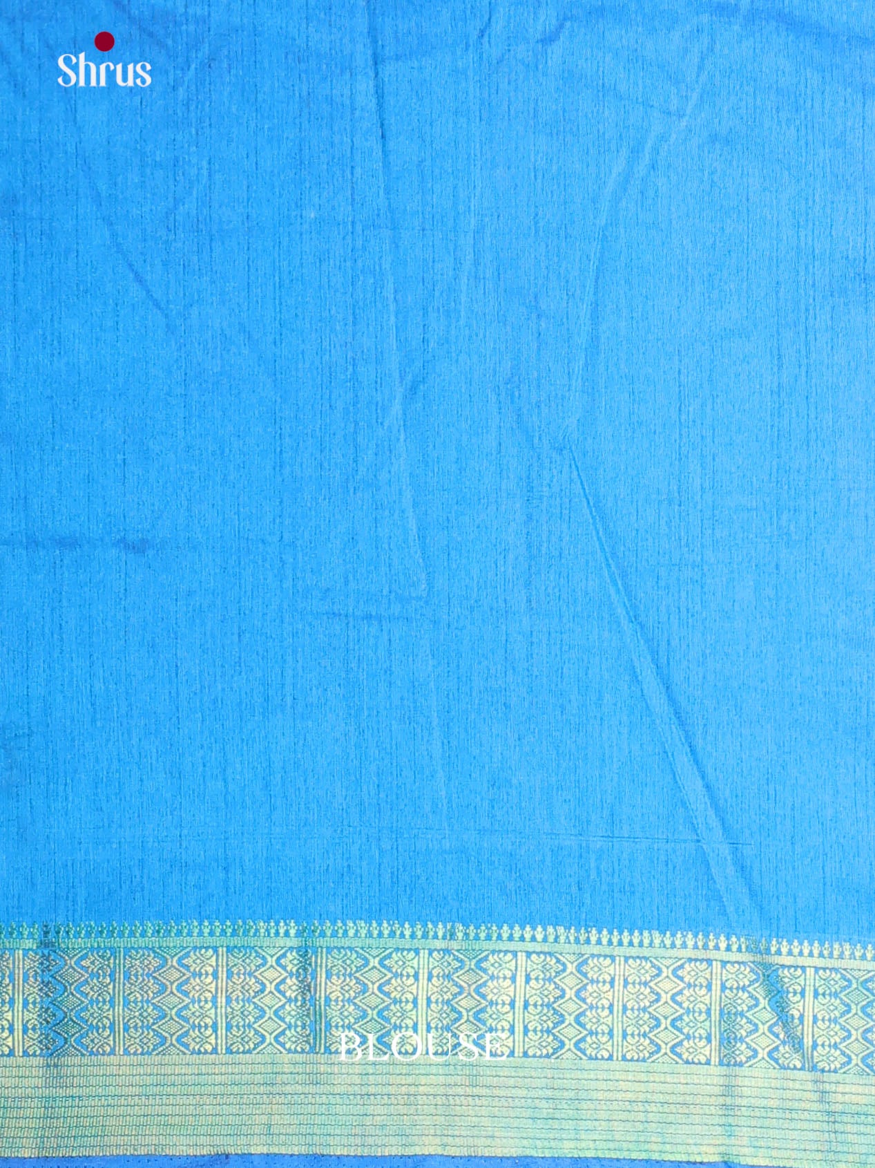 Blue & Green- Semi Patola Saree
