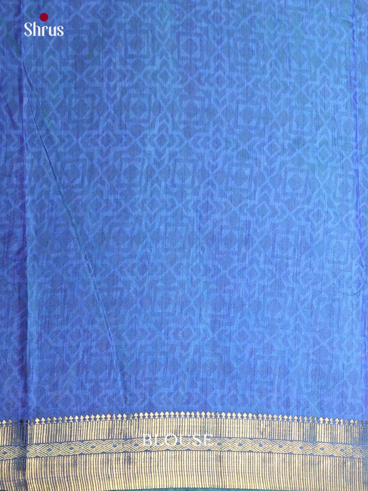 Green & Blue- Semi Patola Saree - Shop on Shrus.com