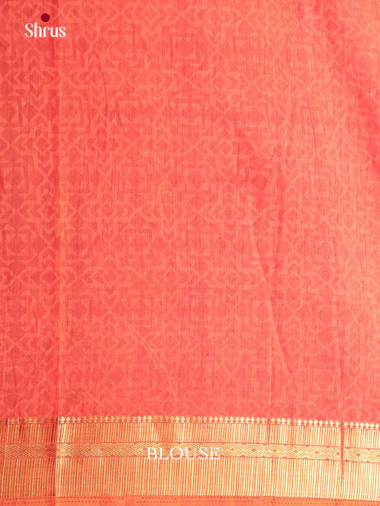 Brown & Orange - Semi Patola Saree