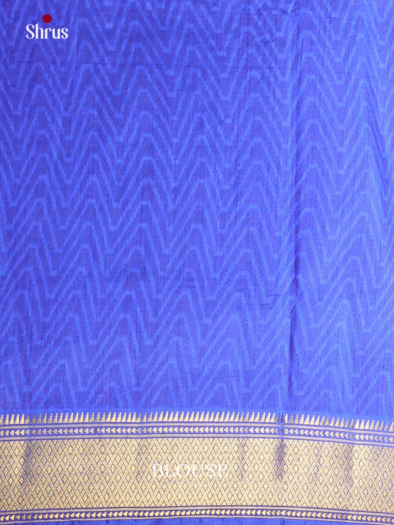 Purple & Blue- Semi Patola Saree - Shop on Shrus.com