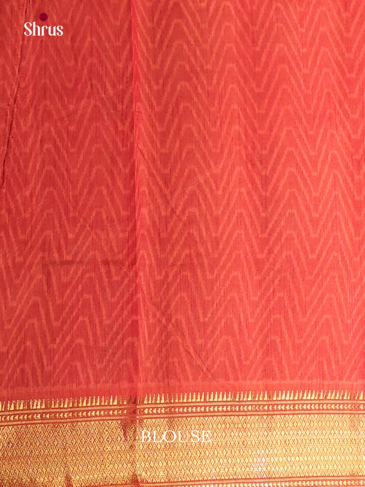 Mustard & Brick - Semi Patola Saree - Shop on Shrus.com