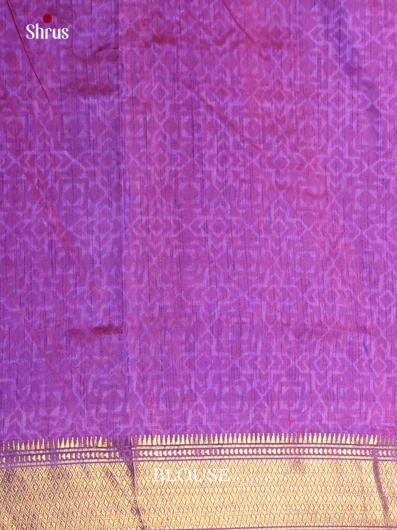 Red & Purple- Semi Patola Saree - Shop on Shrus.com
