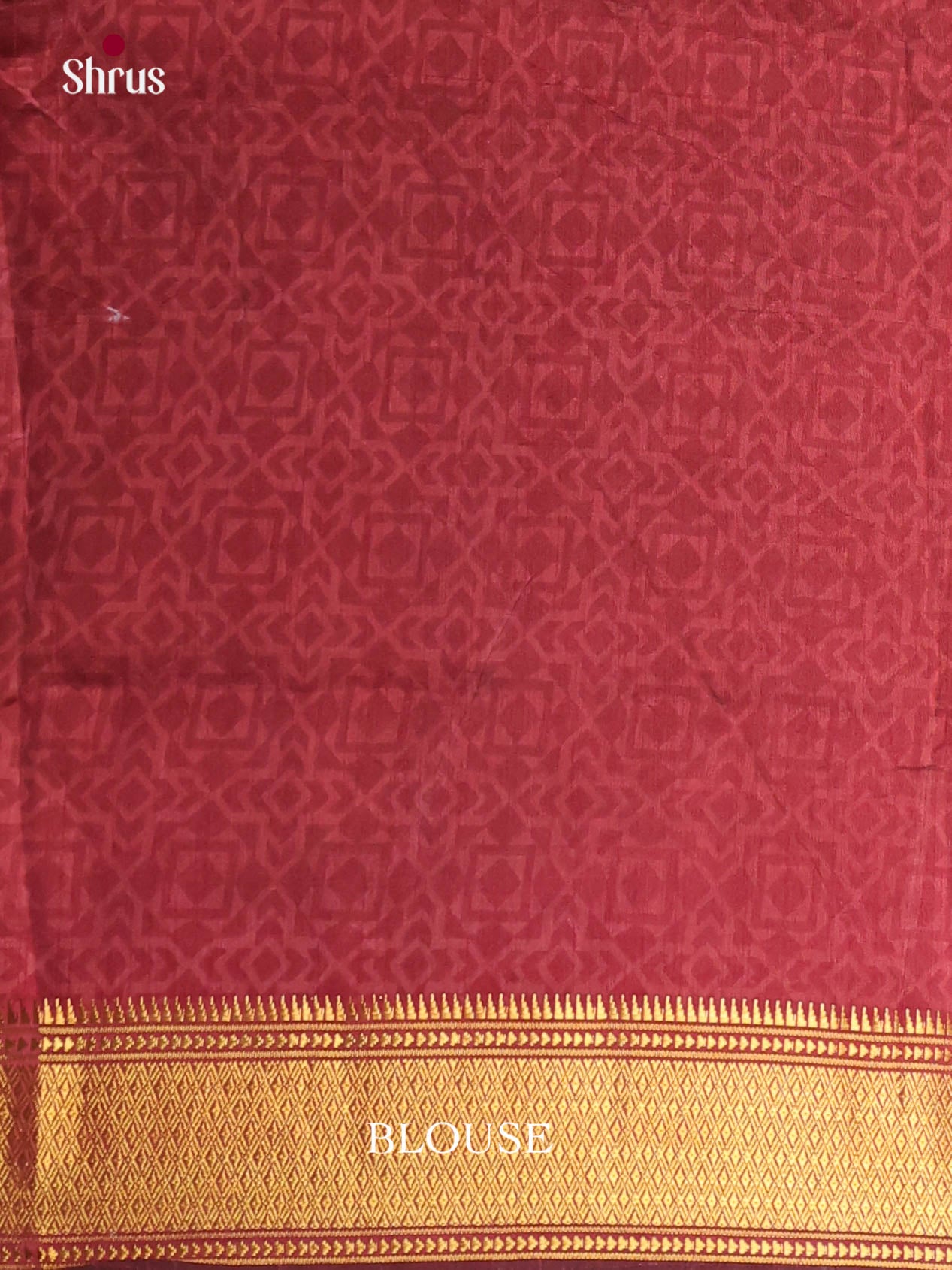 Black & Maroon - Semi Patola Saree