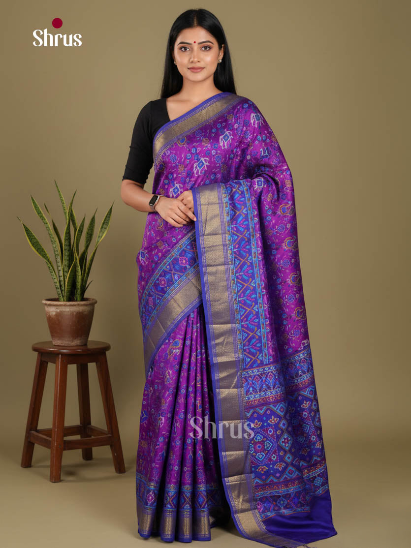 DKS13308 - Semi Patola Saree - Shop on Shrus.com