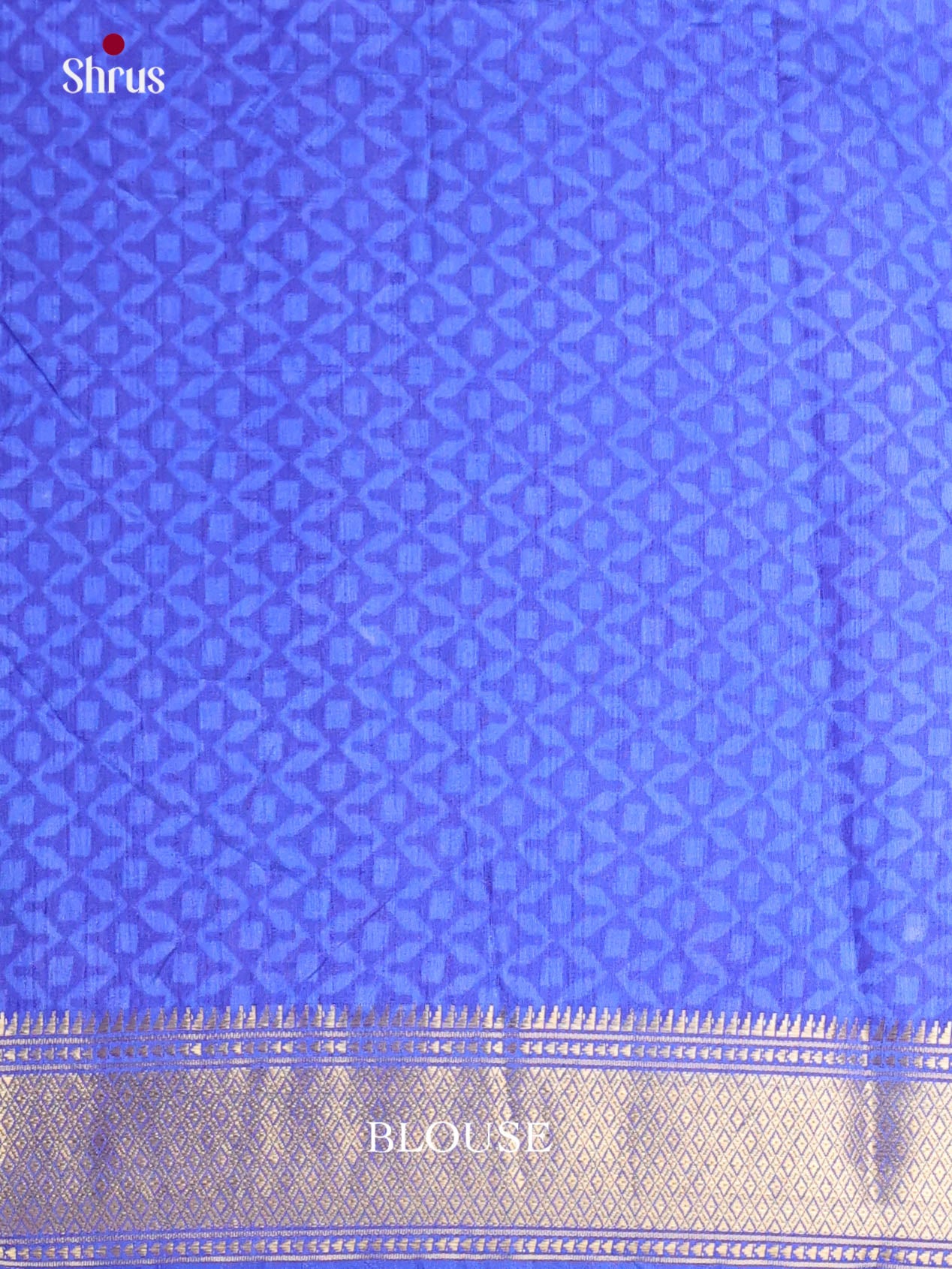 Purple & Blue- Semi Patola Saree - Shop on Shrus.com