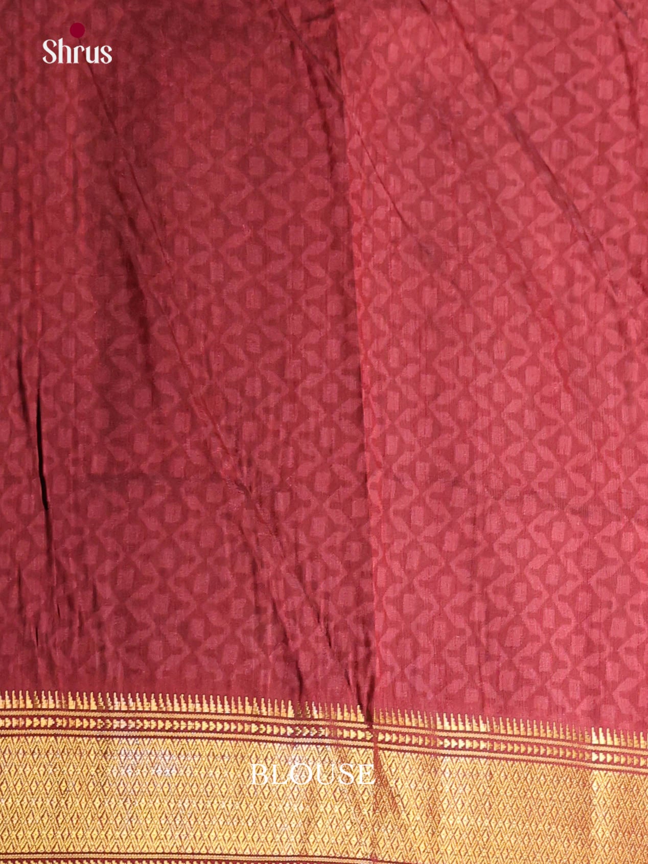 Black & Maroon - Semi Patola Saree