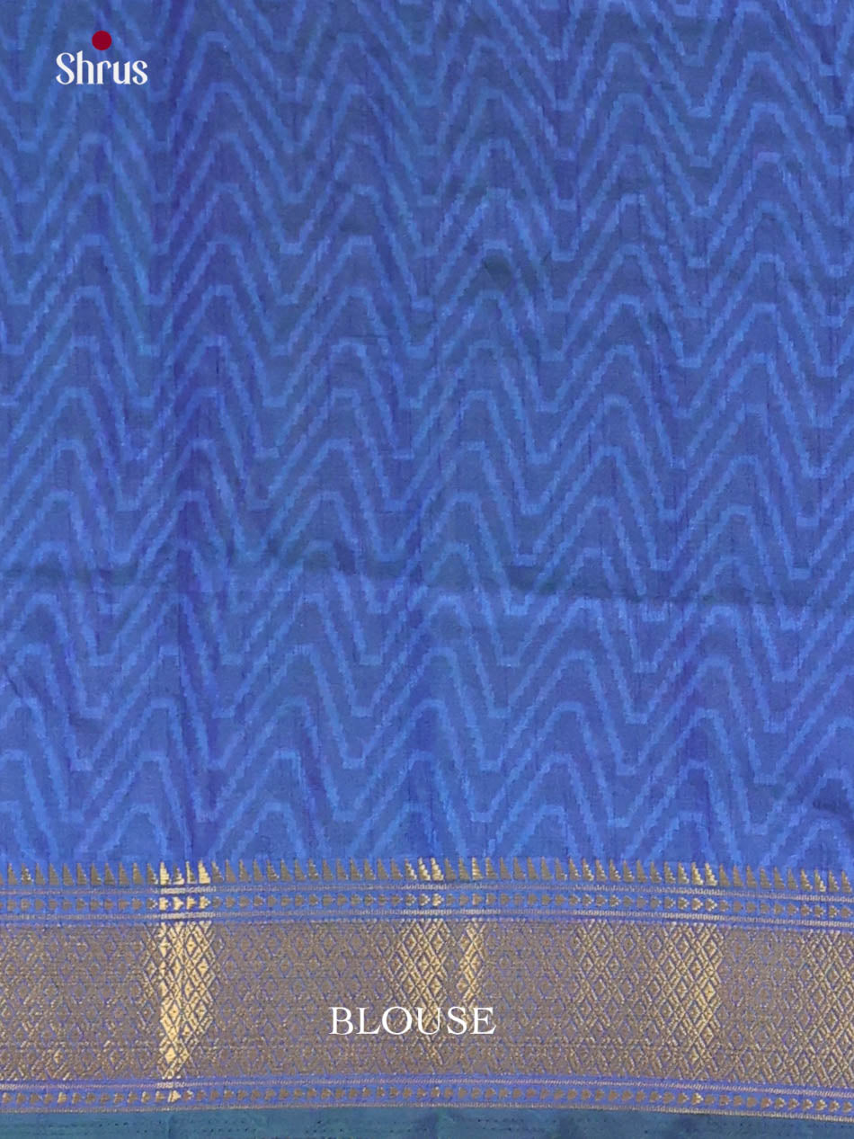 Blue - Semi Patola Saree