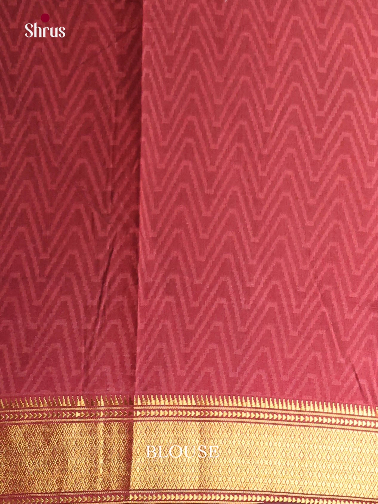 Black & Maroon - Semi Patola Saree