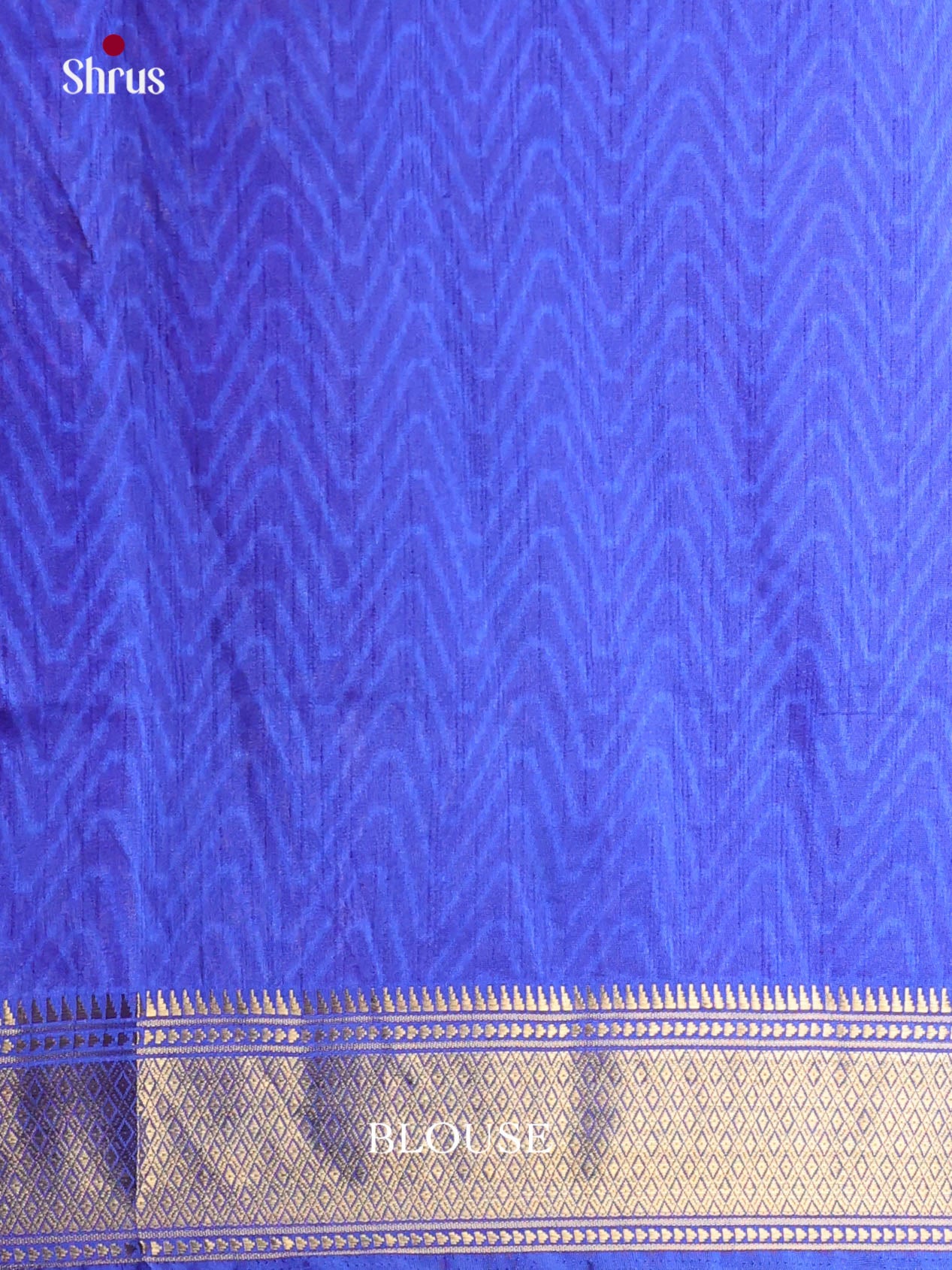 Purple & Blue- Semi Patola Saree - Shop on Shrus.com
