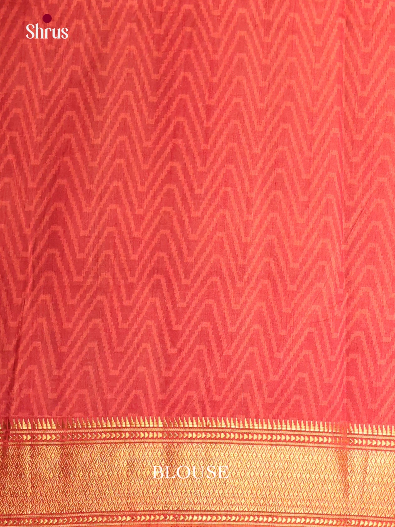 Brown & Orange - Semi Patola Saree
