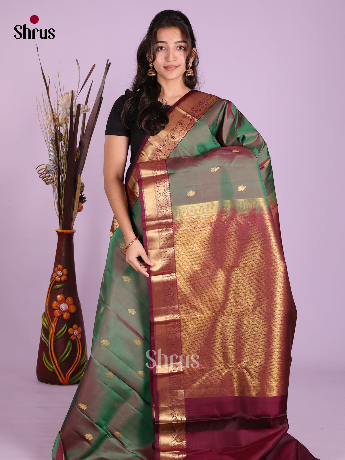 DKS13427 - Kanchipuram silk (HR) Saree