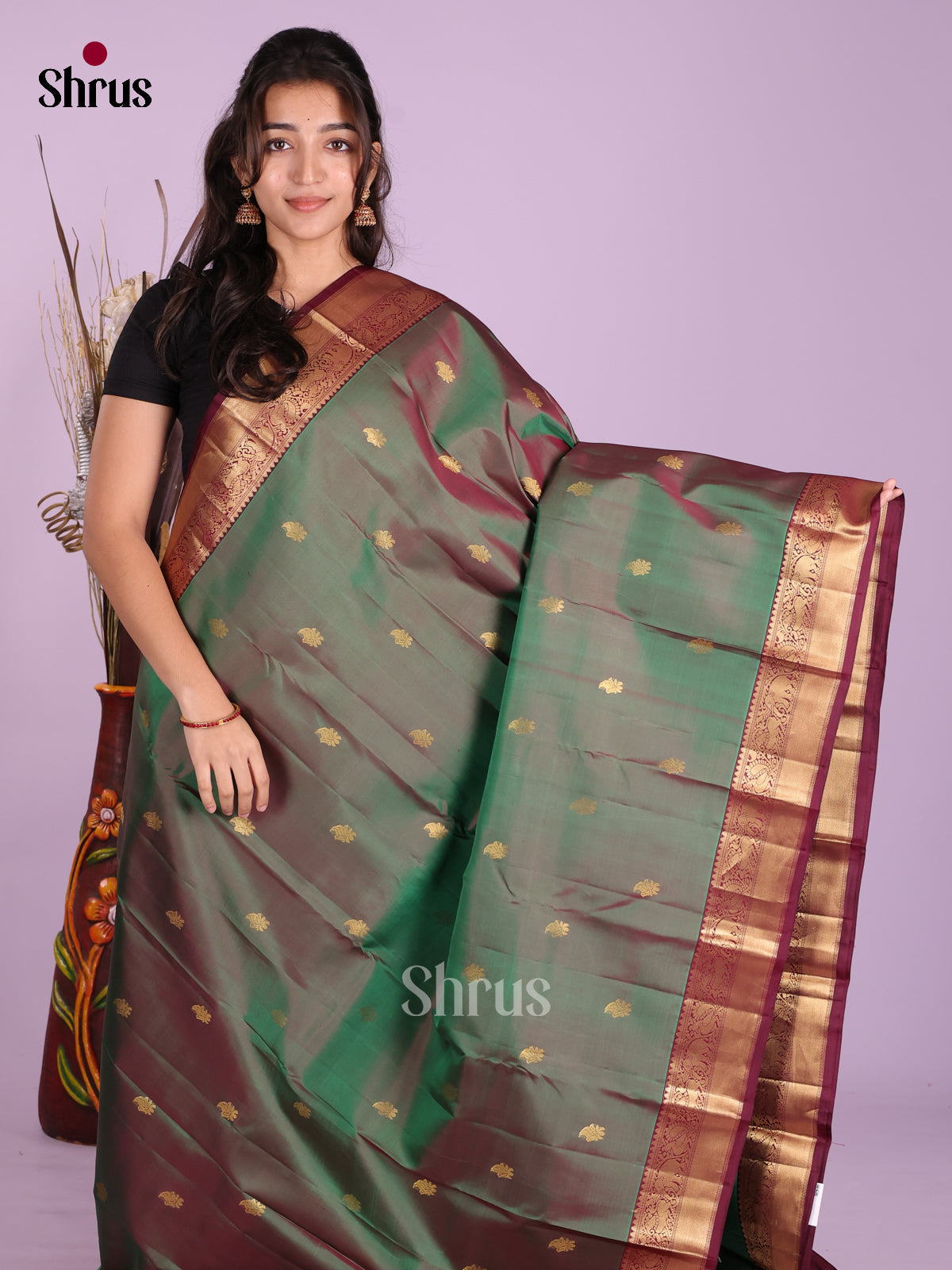 DKS13427 - Kanchipuram silk (HR) Saree