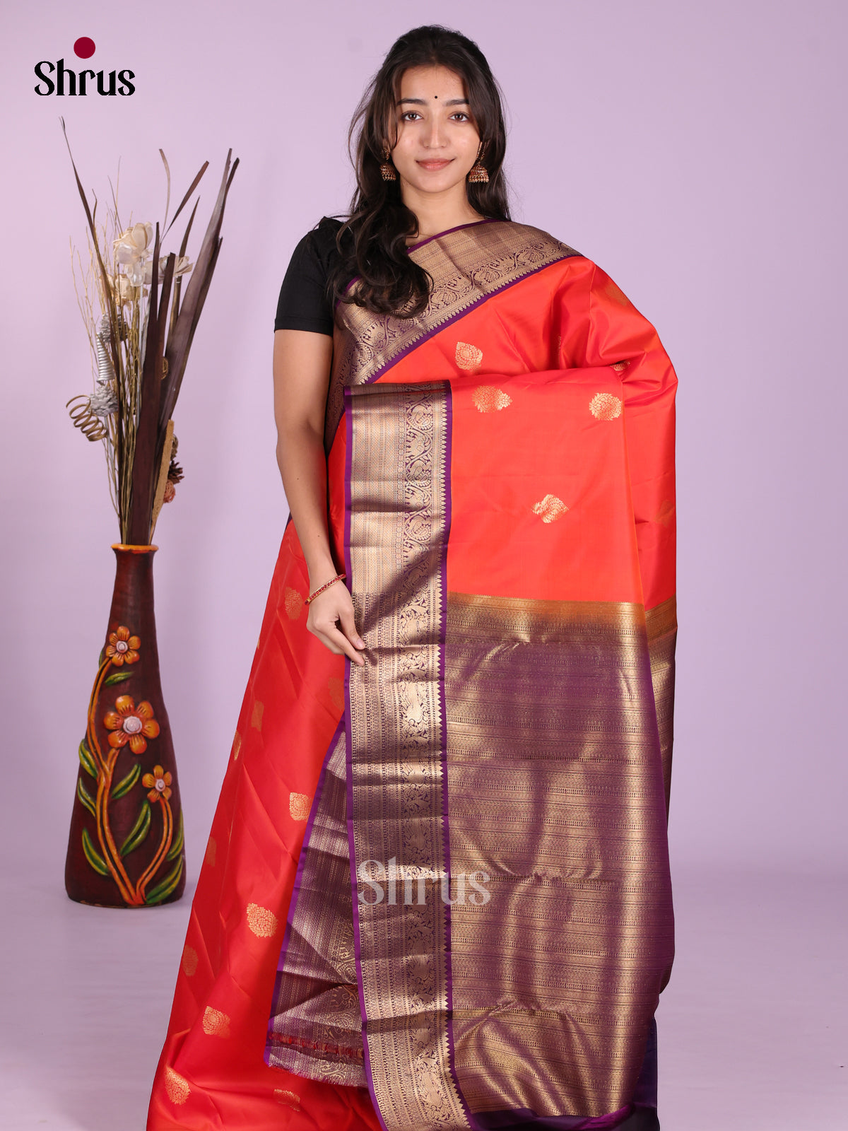 DKS13438 - Kanchipuram silk (HR) Saree - Shop on Shrus.com