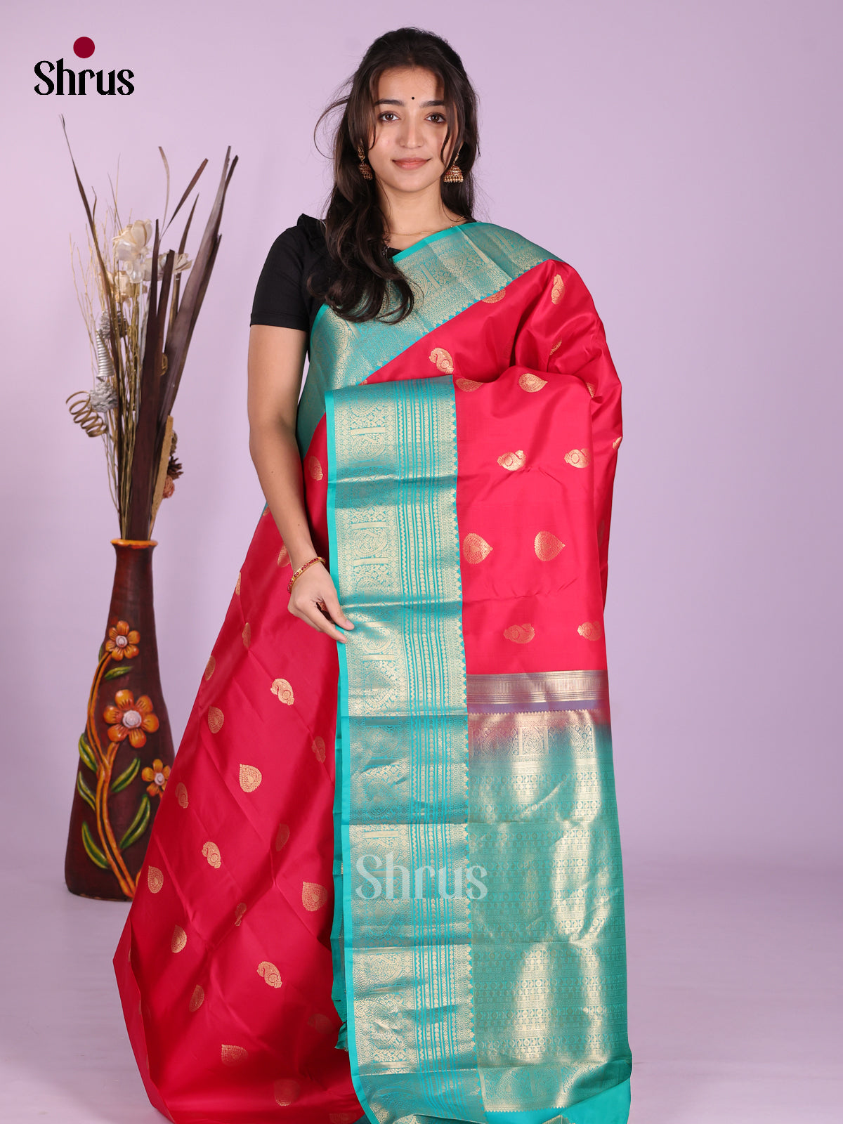 DKS13448 - Kanchipuram silk (HR) Saree - Shop on Shrus.com