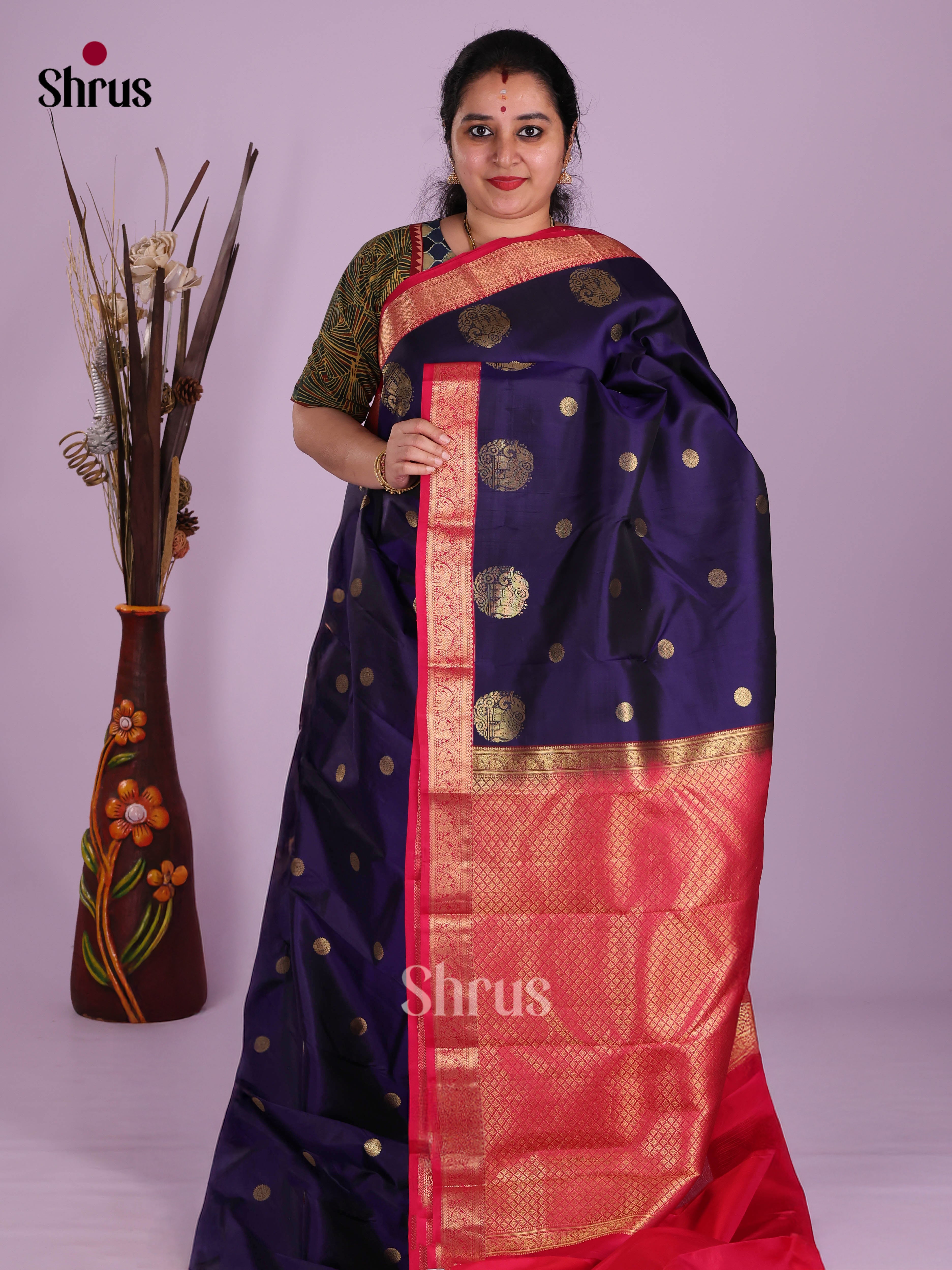 DKS13454 - Kanchipuram silk (HR) Saree - Shop on Shrus.com