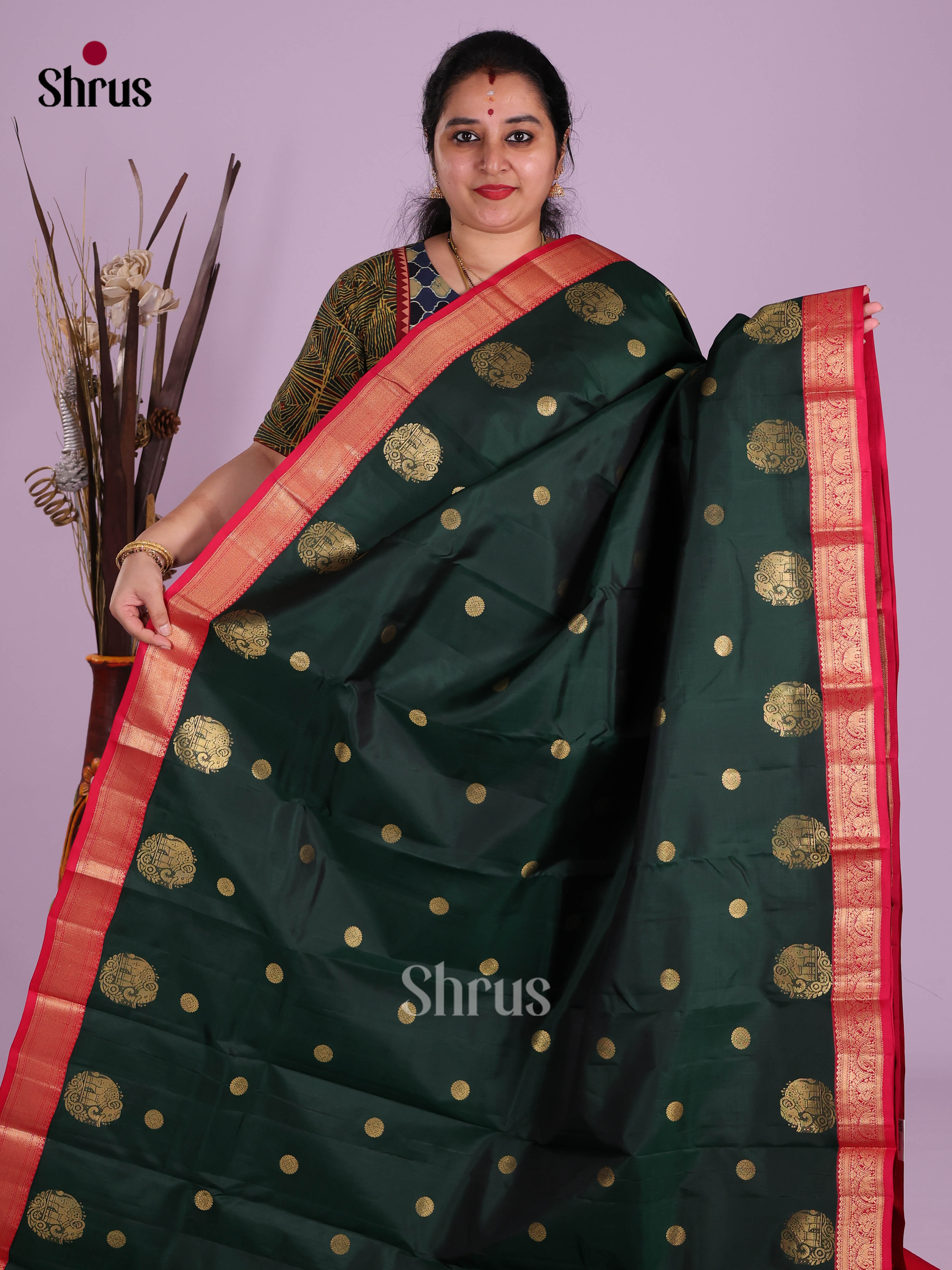DKS13461 - Kanchipuram silk (HR) Saree - Shop on Shrus.com