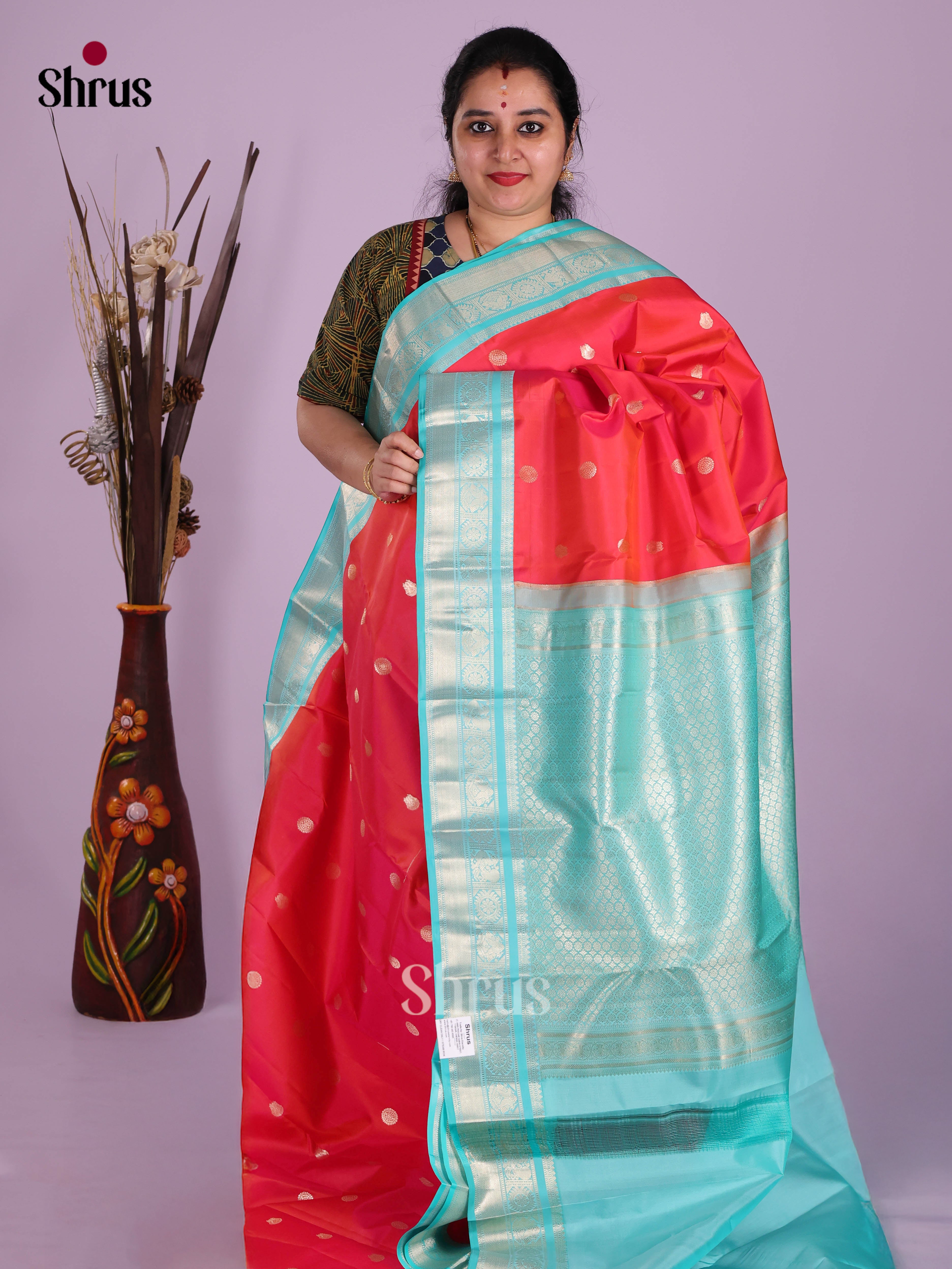 DKS13463 - Kanchipuram silk (HR) Saree