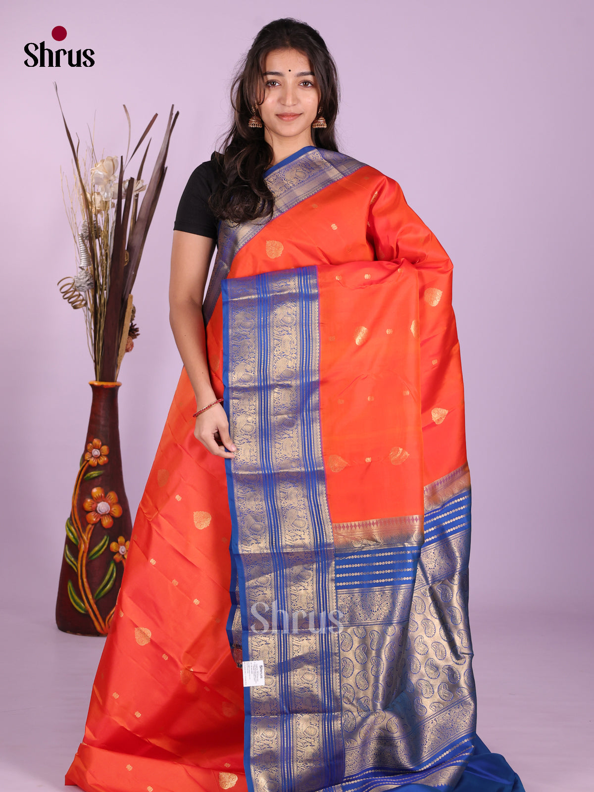 DKS13477 - Kanchipuram silk (HR) Saree - Shop on Shrus.com