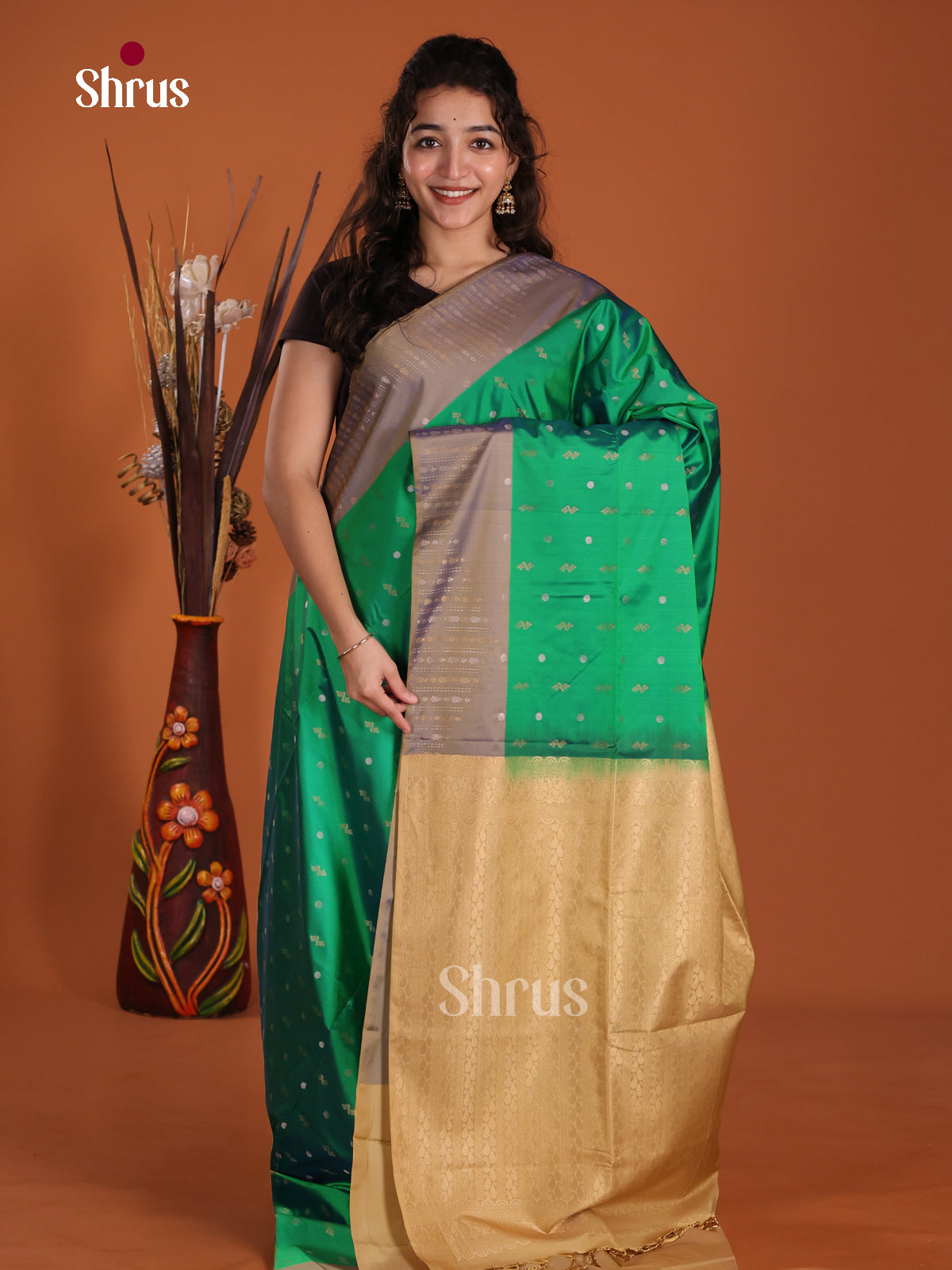 DKS14009 - Semi Softsilk Saree