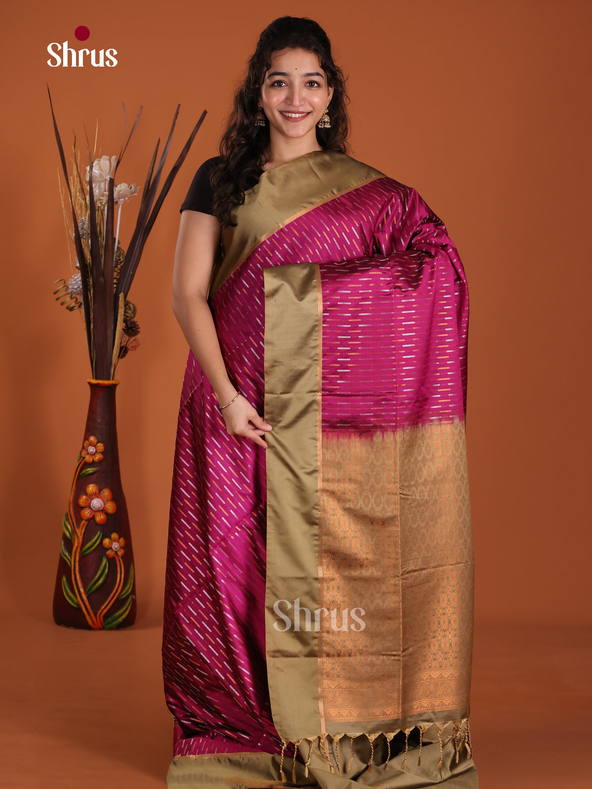 DKS14012 - Semi Softsilk Saree