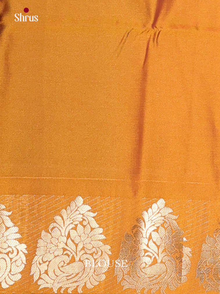 Green & Mustard - Semi Softsilk Saree