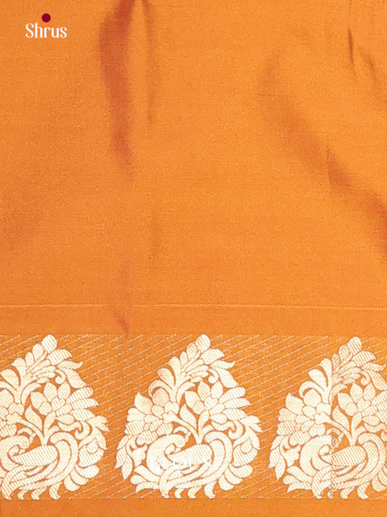 Red & Mustard - Semi Softsilk Saree