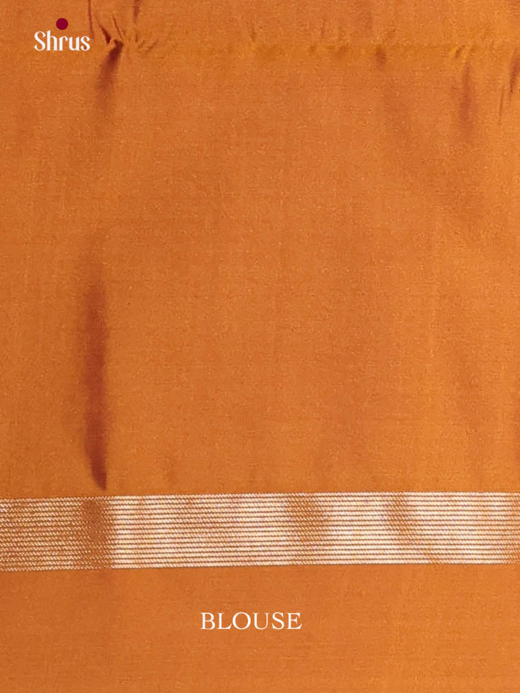 Purple & Brick- Semi Softsilk Saree